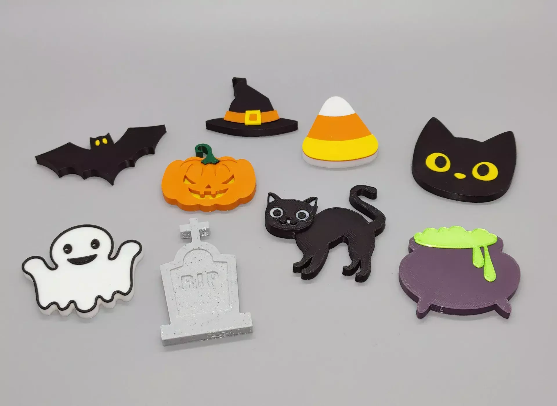 Halloween Garland Icons STL Pack  3D print model_1