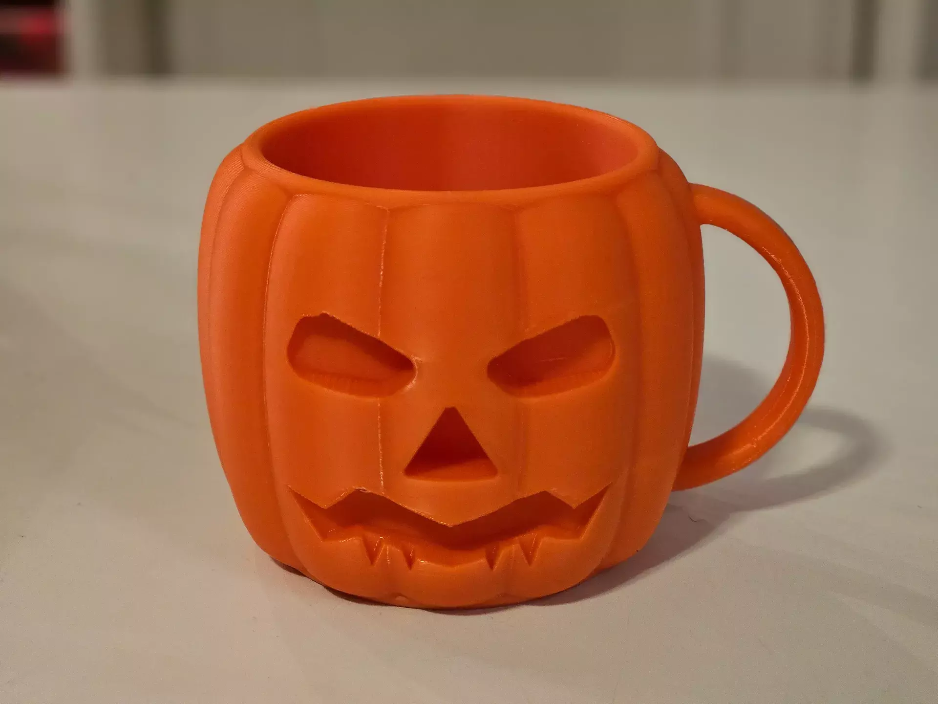 Pumpkin Mug STL 3D print model_2