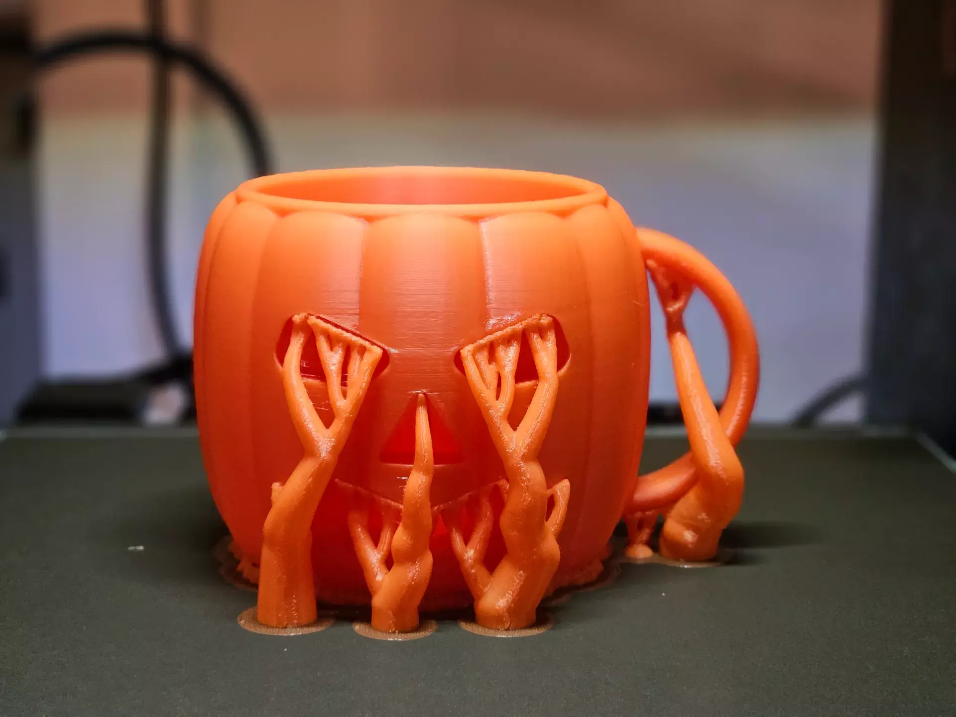 Pumpkin Mug STL 3D print model_4