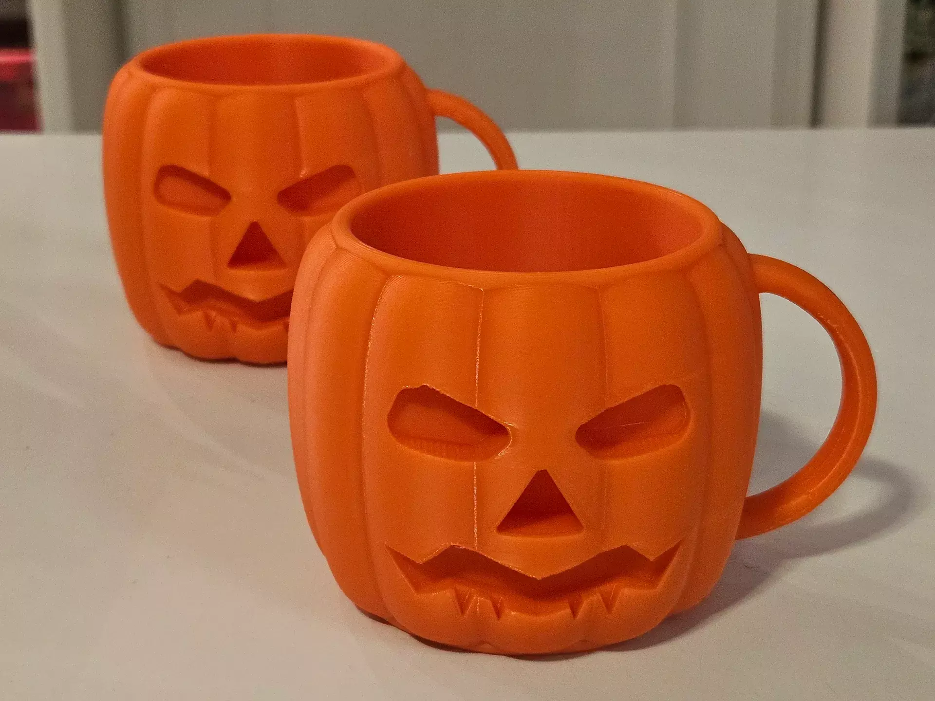 Pumpkin Mug STL 3D print model_0