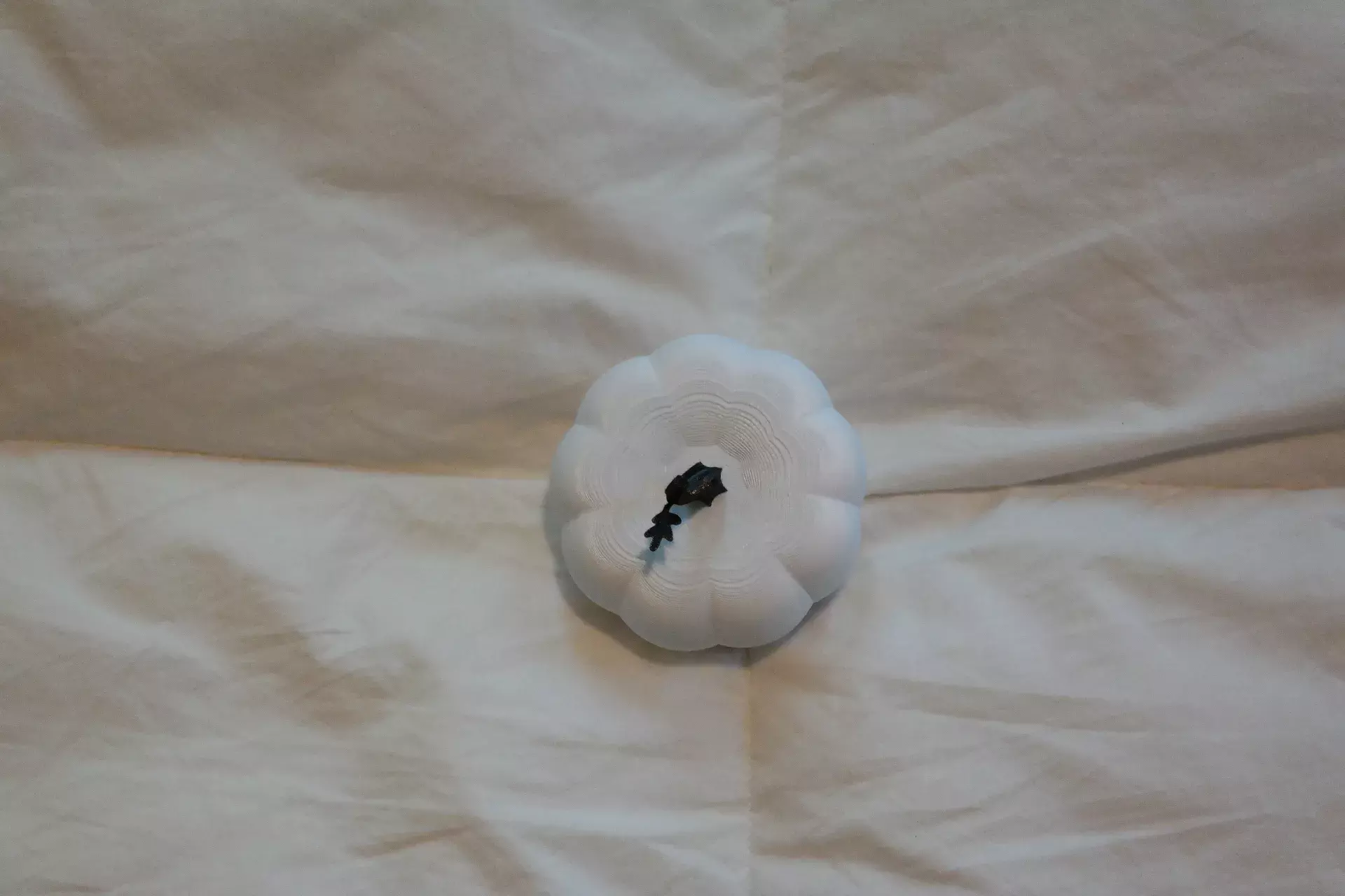 Kawaii Pumpkin Tea Light Lamp STL 3D print model_3