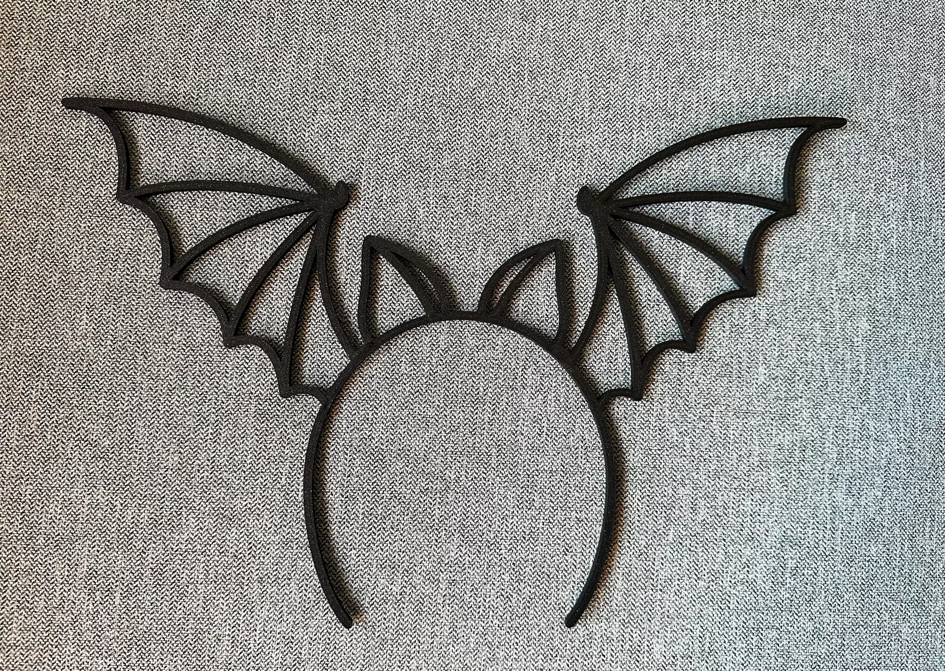 Bat Wings Headband STL  3D print model_0
