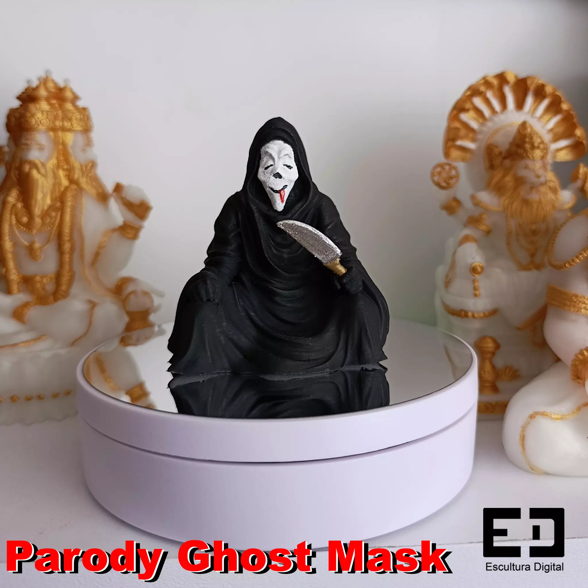Parody Ghost Mask - Scary Movie 3D print model_1