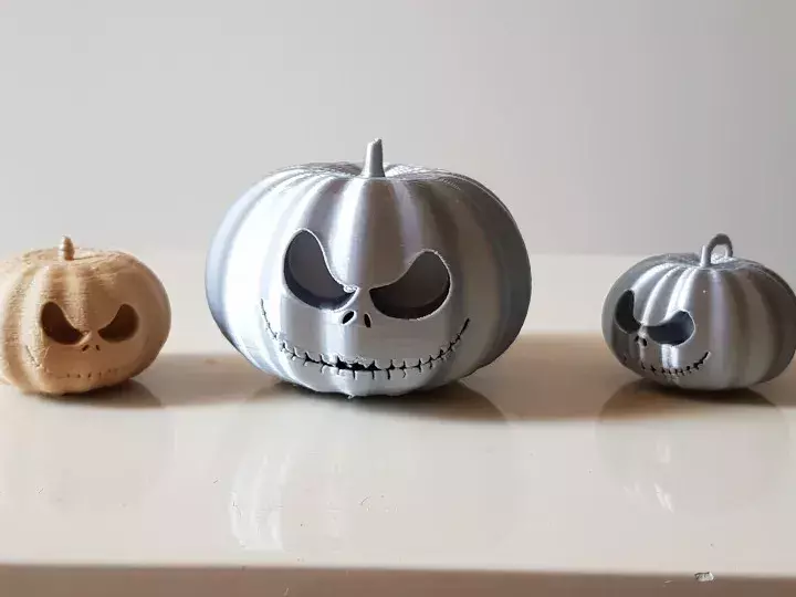 Grinning Pumpkin Miniatures STL 3D print model_0