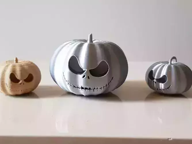 Grinning Pumpkin Miniatures STL 3D print model