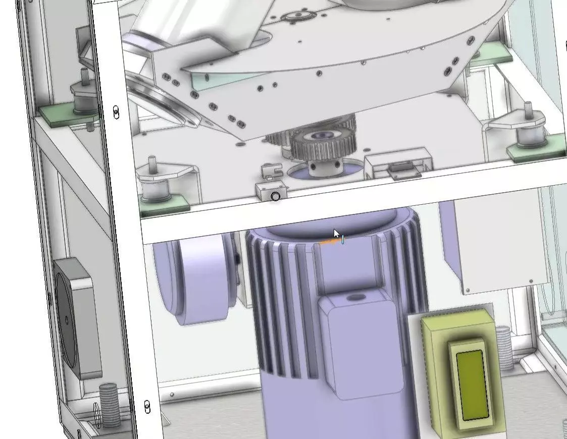 Vacuum Planetary Centrifugal Mixer for Glue and Powder Degassing 3D model_6