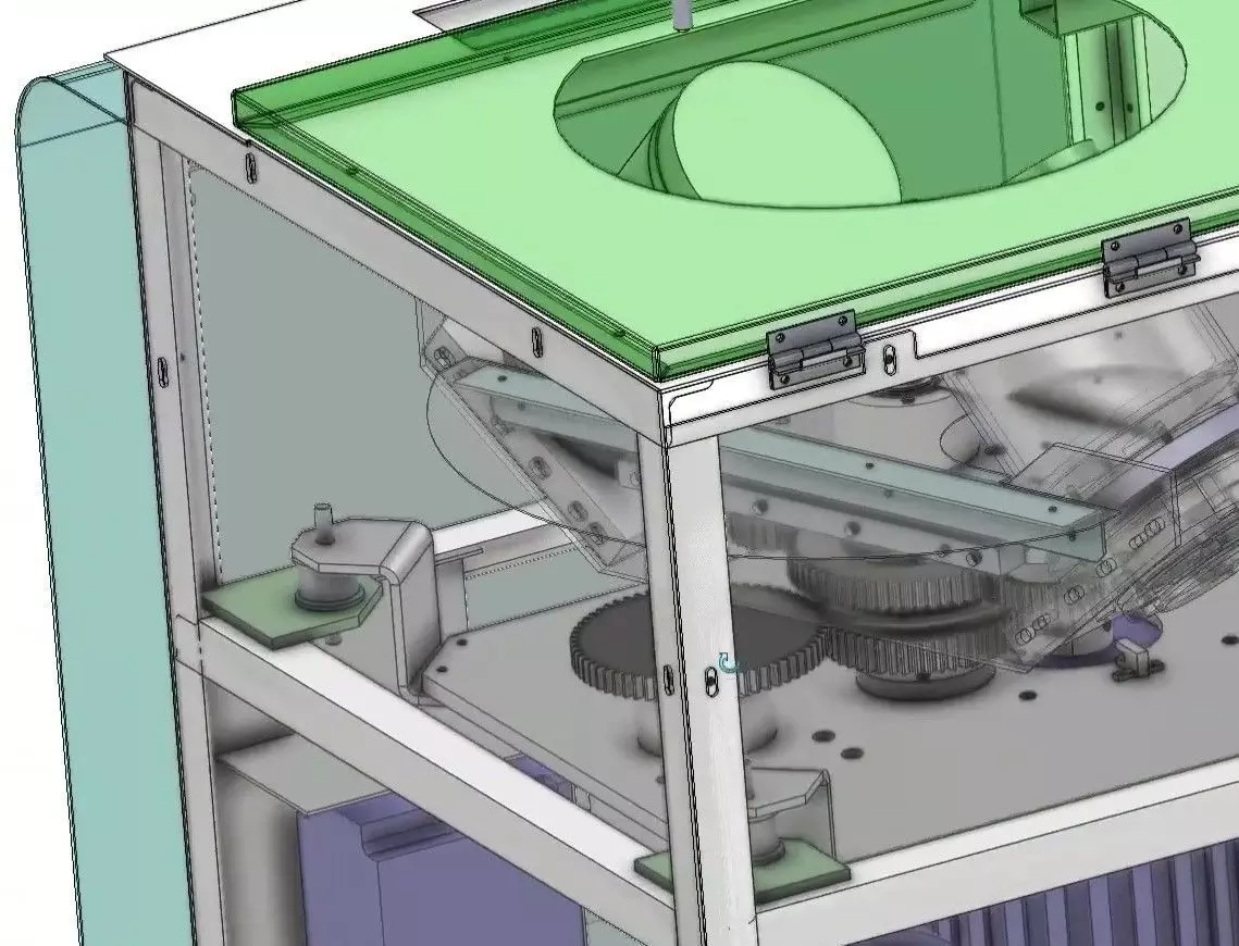 Vacuum Planetary Centrifugal Mixer for Glue and Powder Degassing 3D model_22