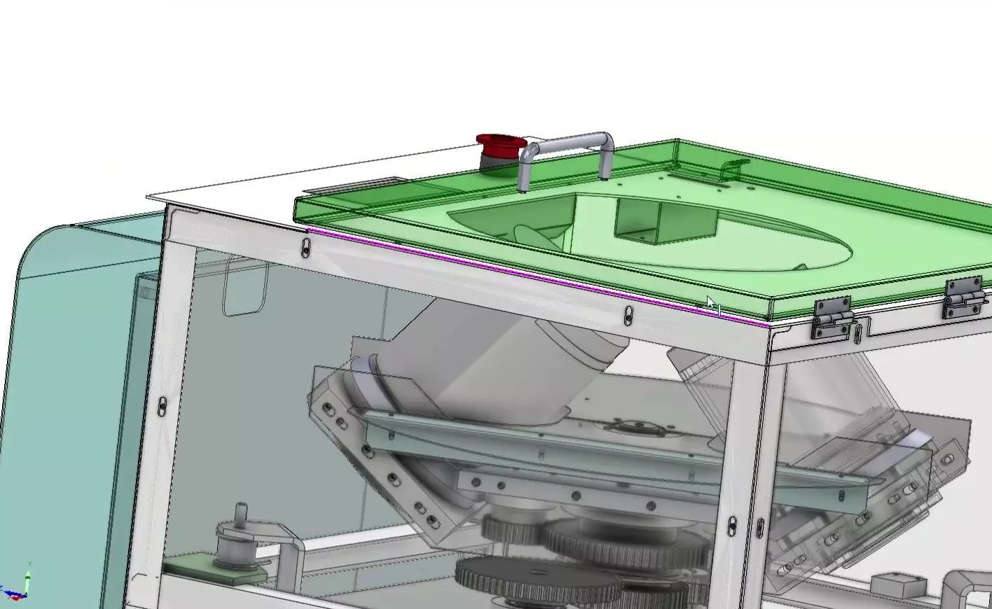 Vacuum Planetary Centrifugal Mixer for Glue and Powder Degassing 3D model_20