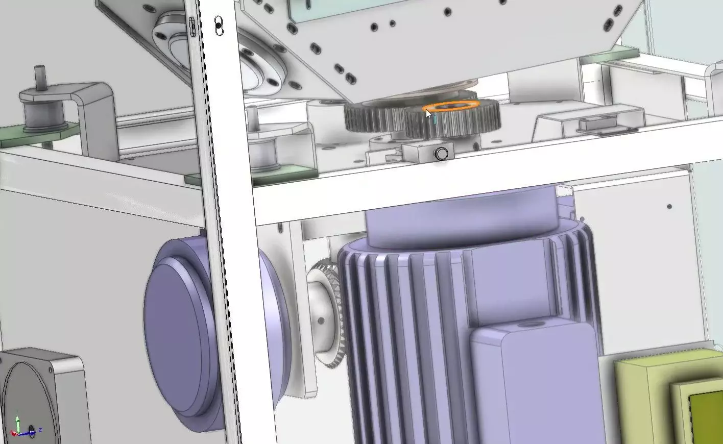 Vacuum Planetary Centrifugal Mixer for Glue and Powder Degassing 3D model_7