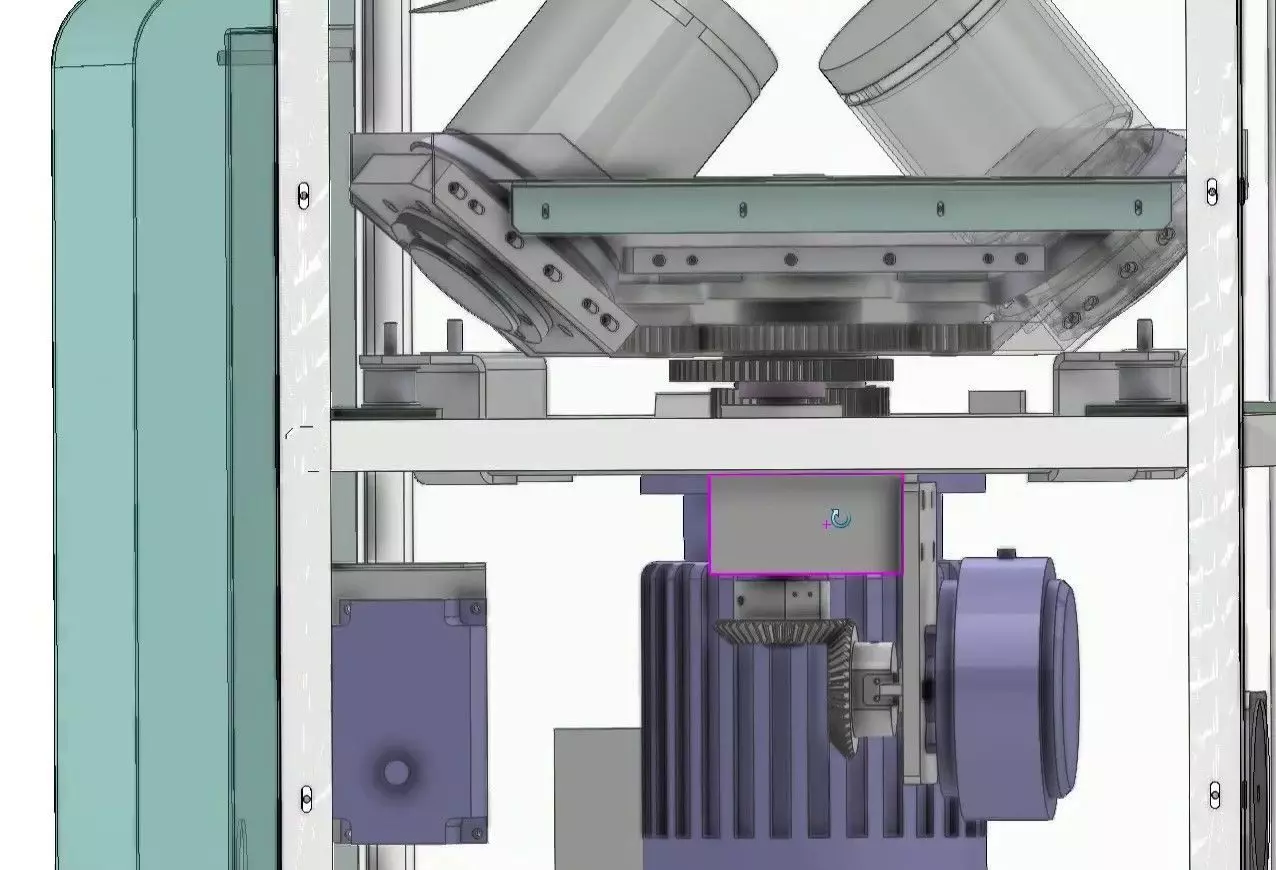 Vacuum Planetary Centrifugal Mixer for Glue and Powder Degassing 3D model_16
