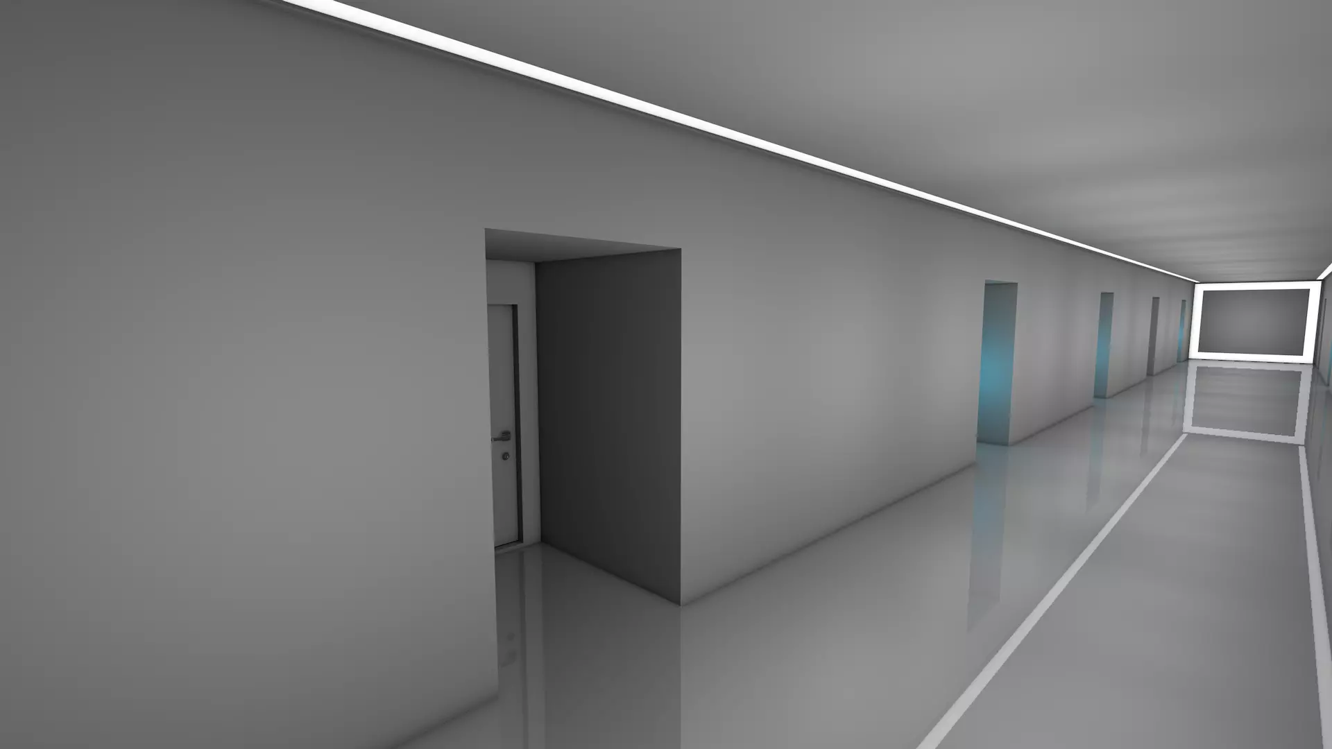 Corridor 3D model_4