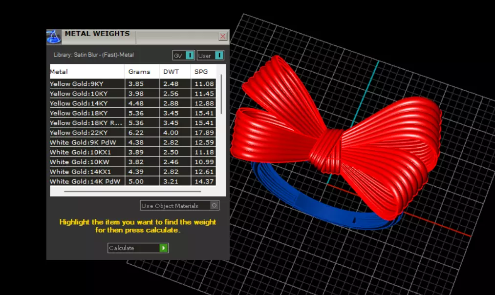Bow tie ring 3D print model_10