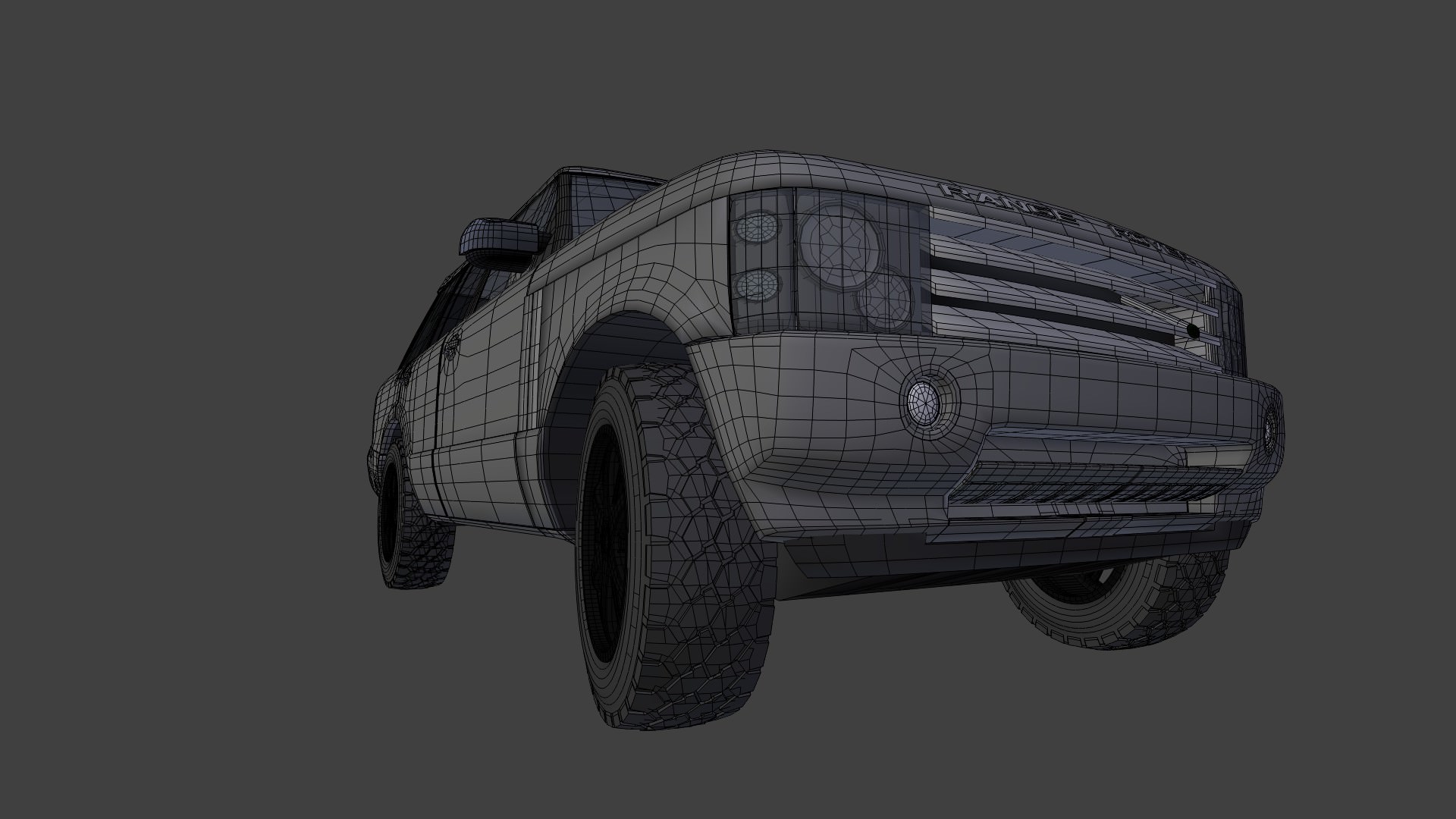Range Rover Vogue Low-poly 3D model_3