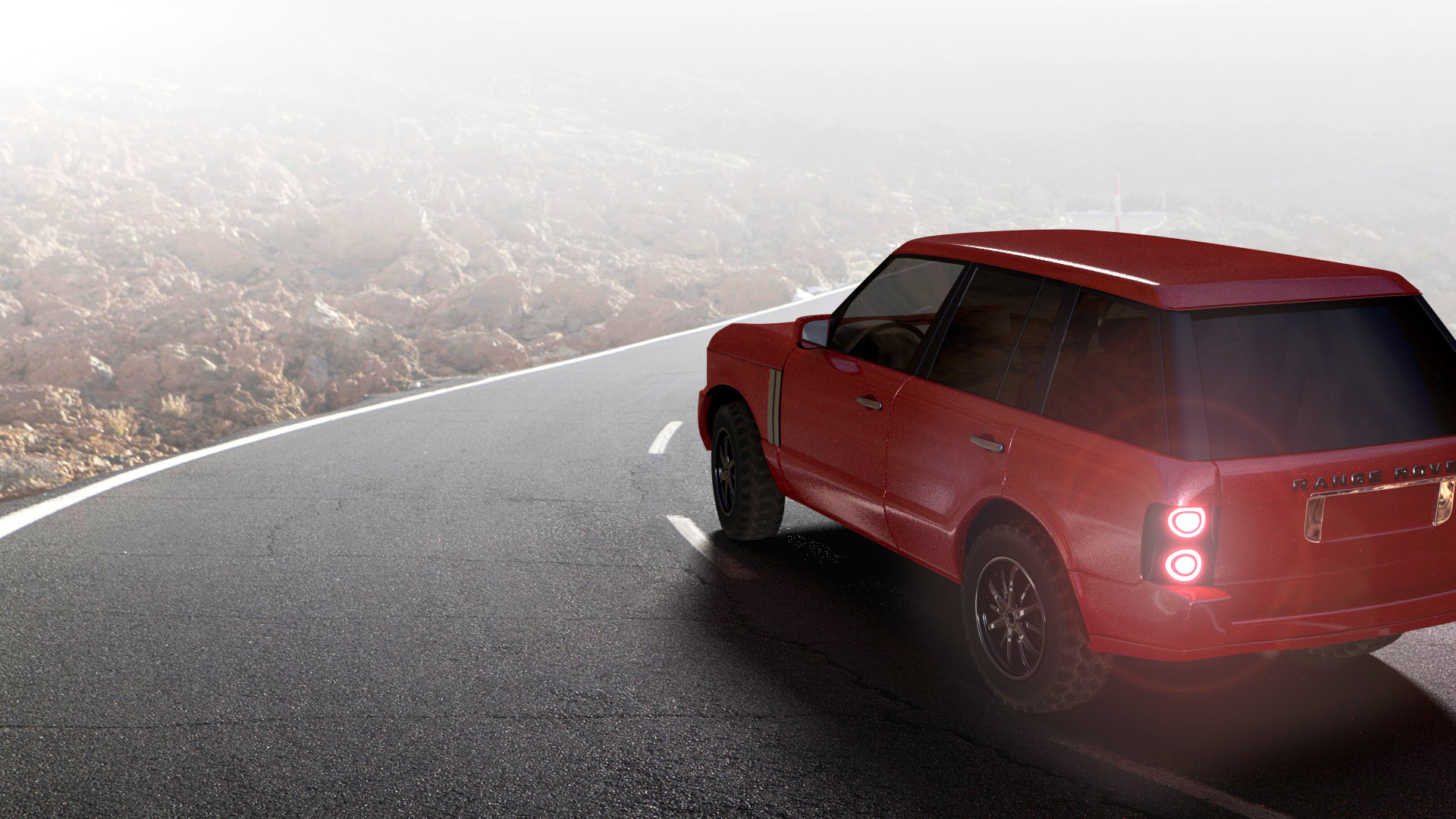 Range Rover Vogue Low-poly 3D model_2