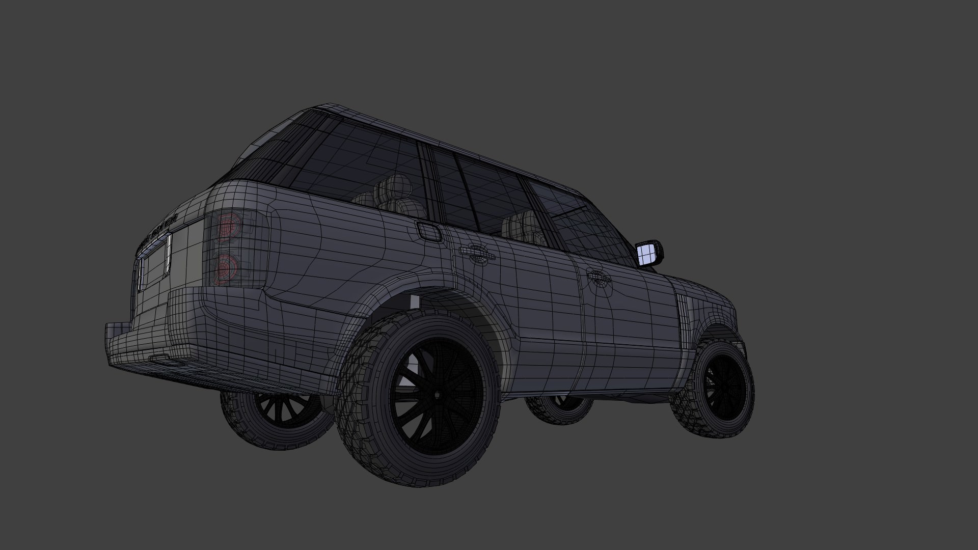 Range Rover Vogue Low-poly 3D model_6