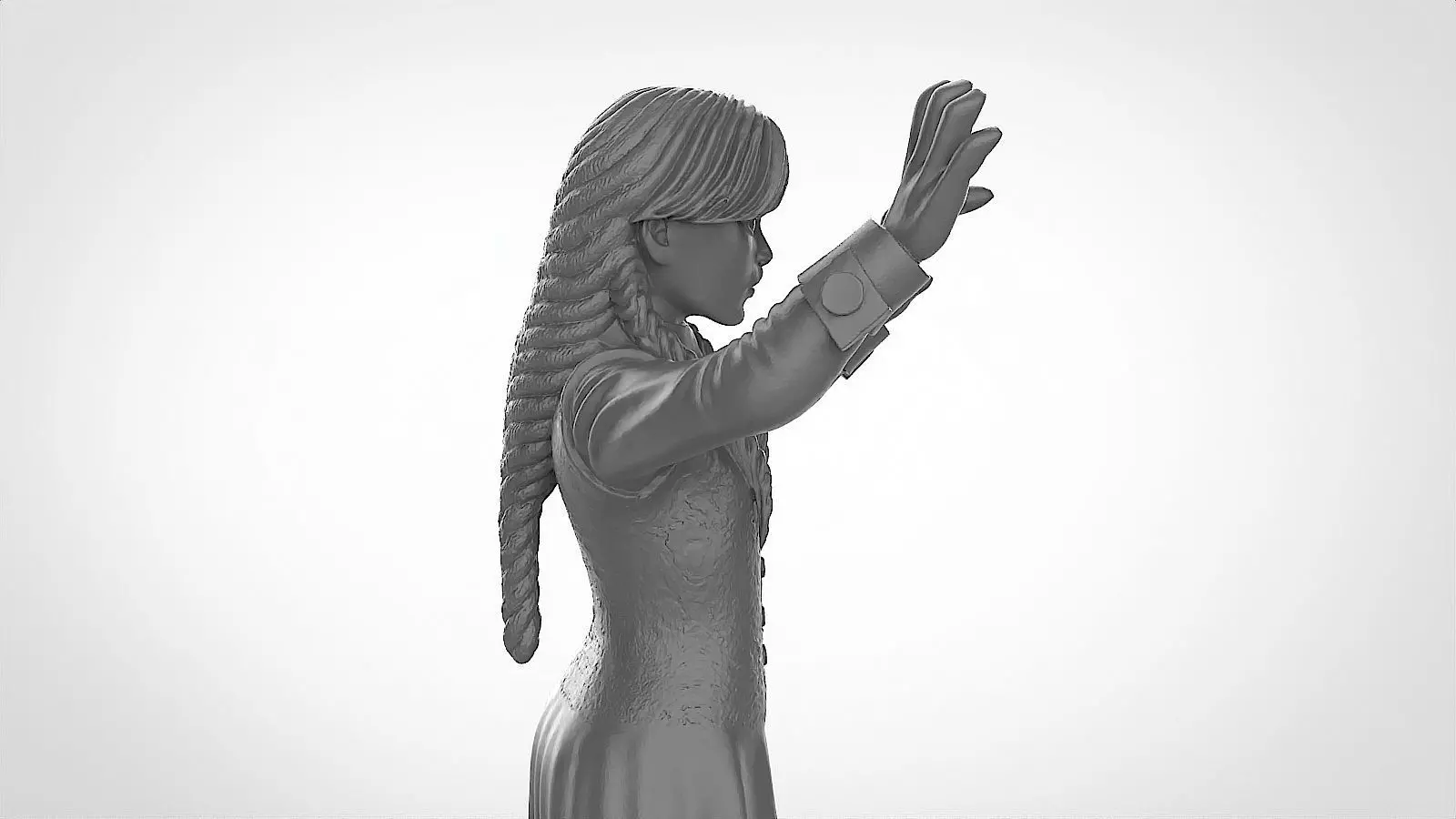 Wednesday 3D print model_9