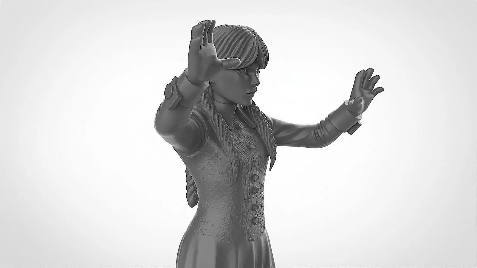 Wednesday 3D print model_10