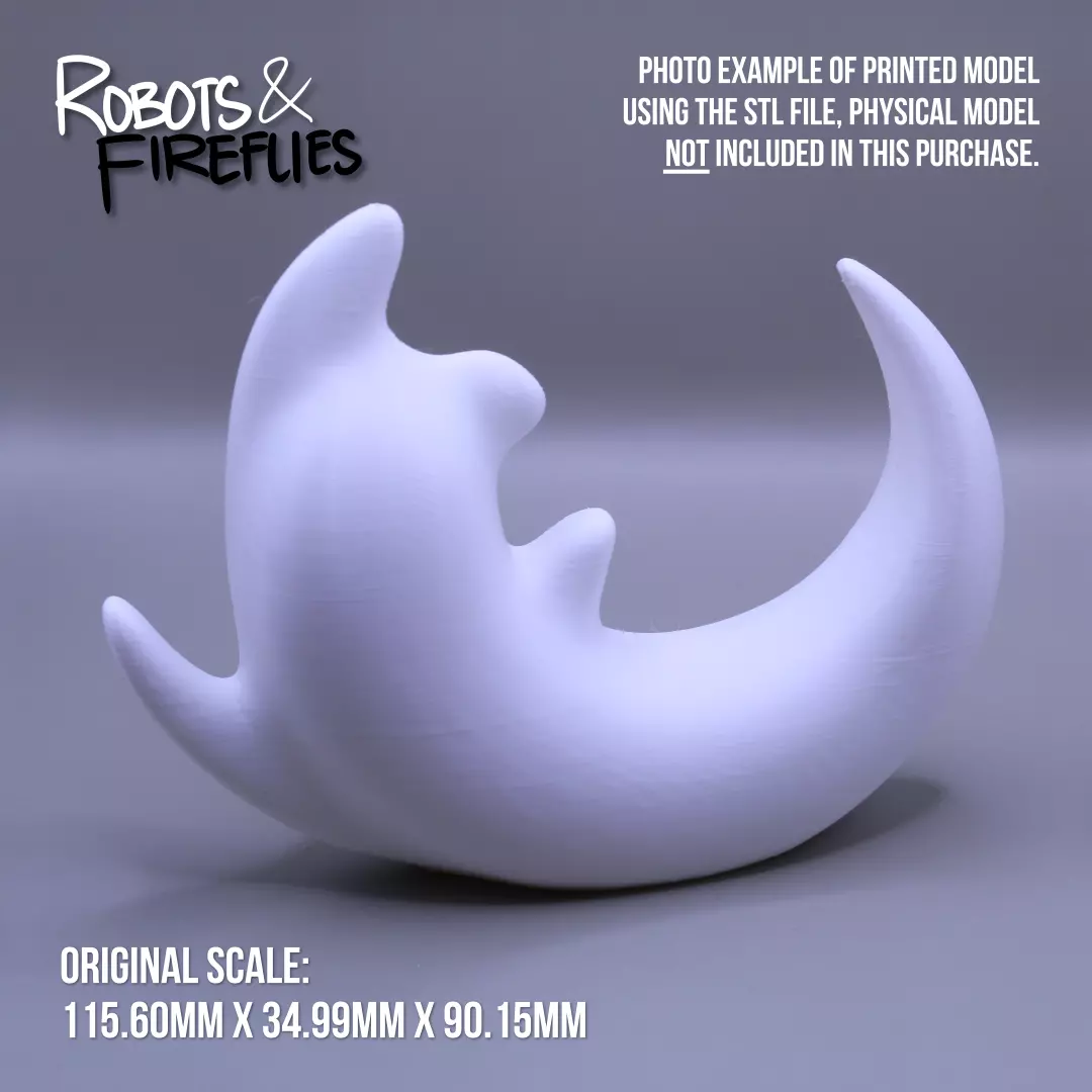 Kawaii Ghost Figurine 3D print model_4