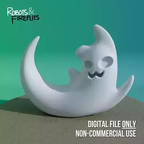 Kawaii Ghost Figurine 3D print model
