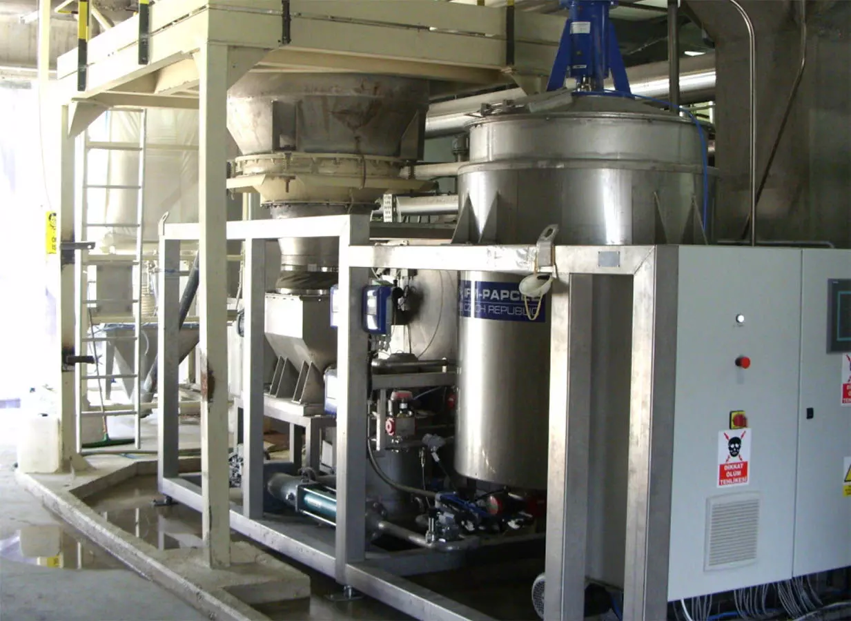 Automatic Industrial Starch Mixing and Cooking System 3D model