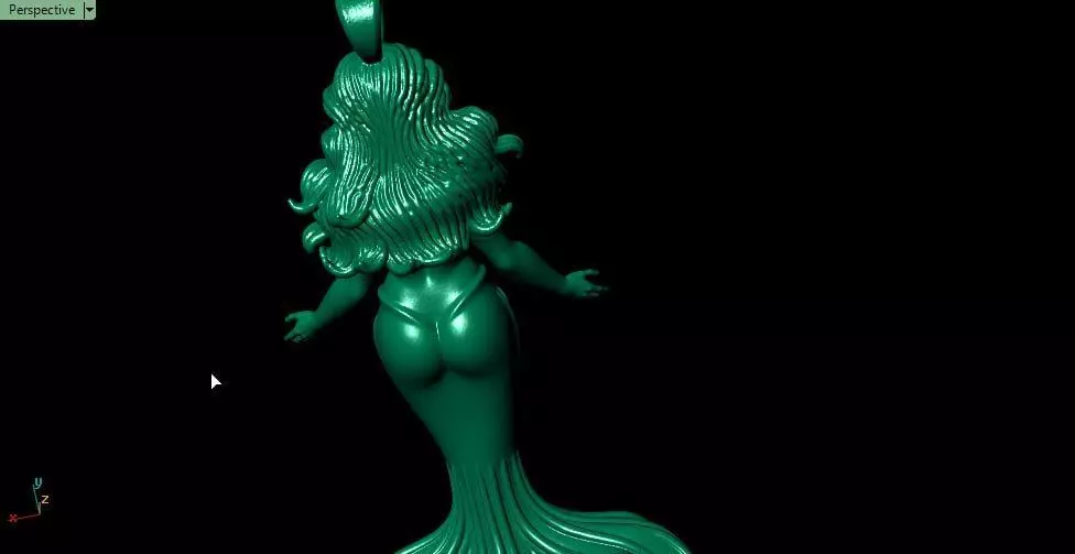 Mermaid 3 3D print model_5