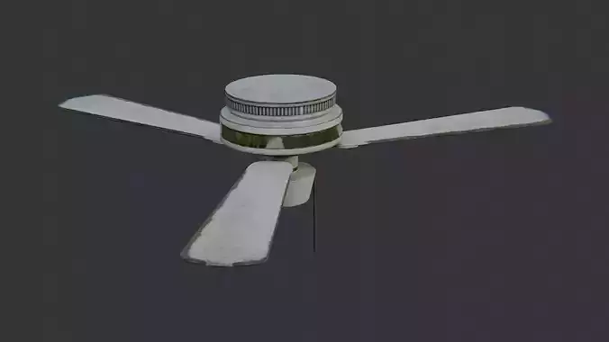 Ceiling fan three blade metal design