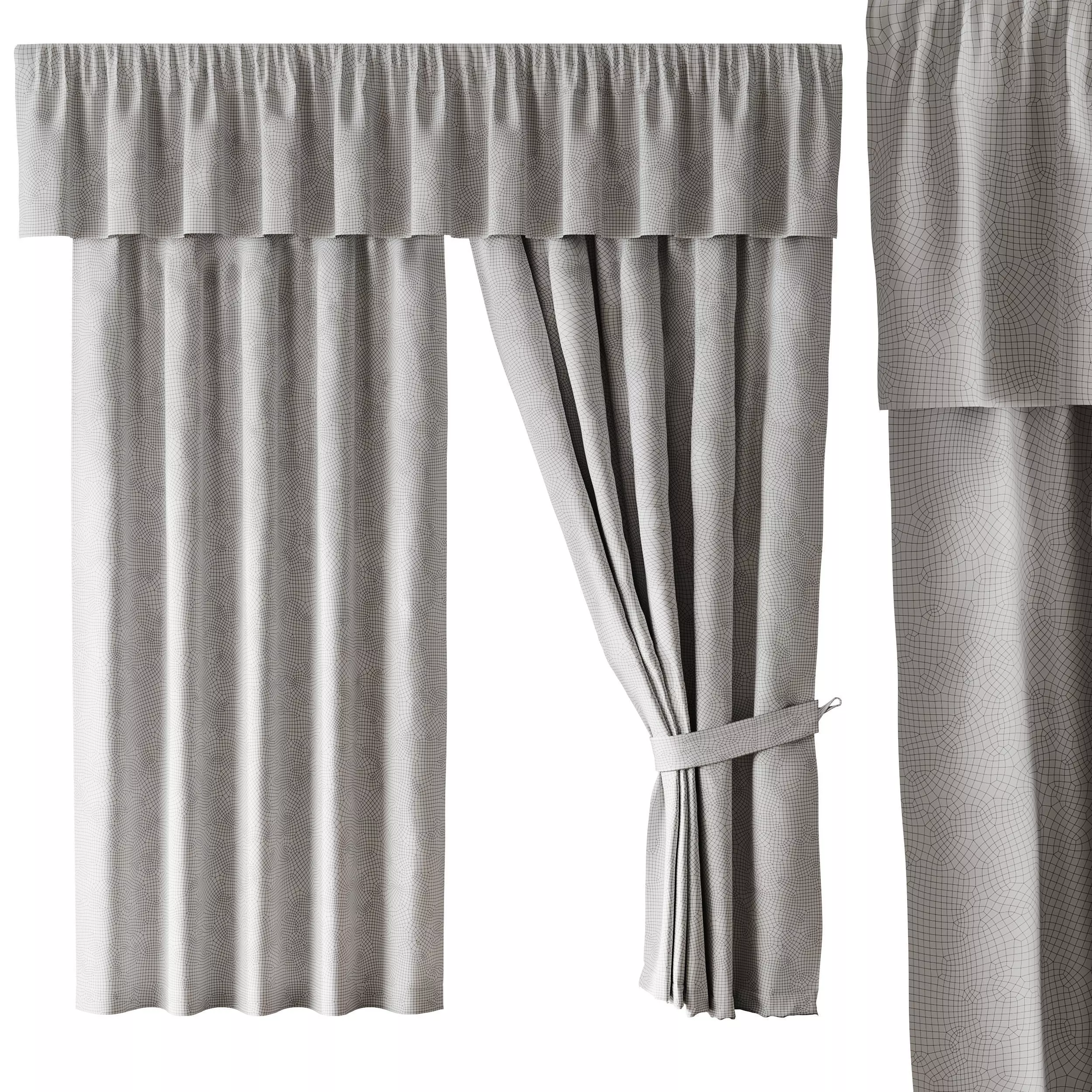Curtains 03 3D model_13