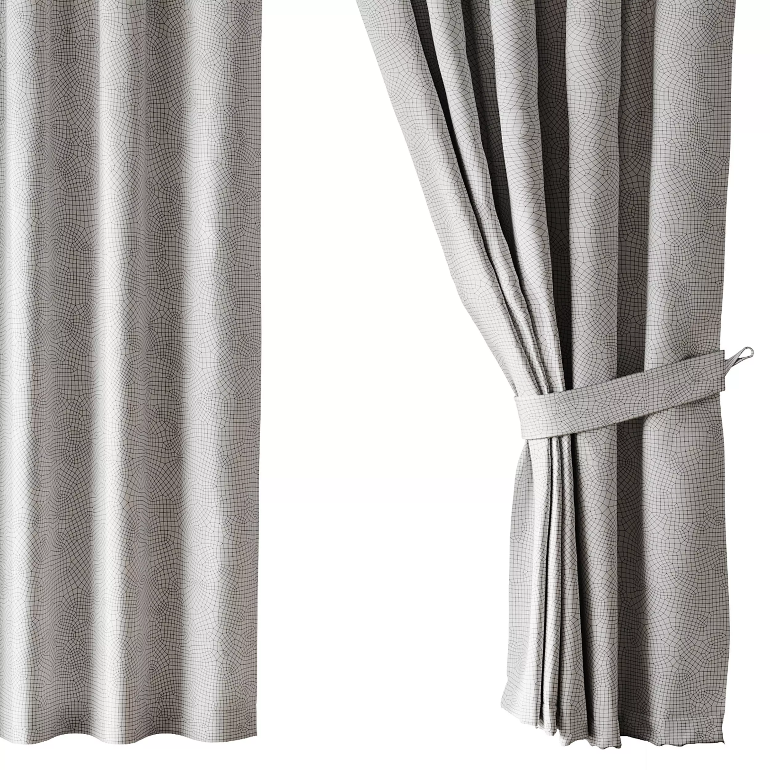 Curtains 03 3D model_14