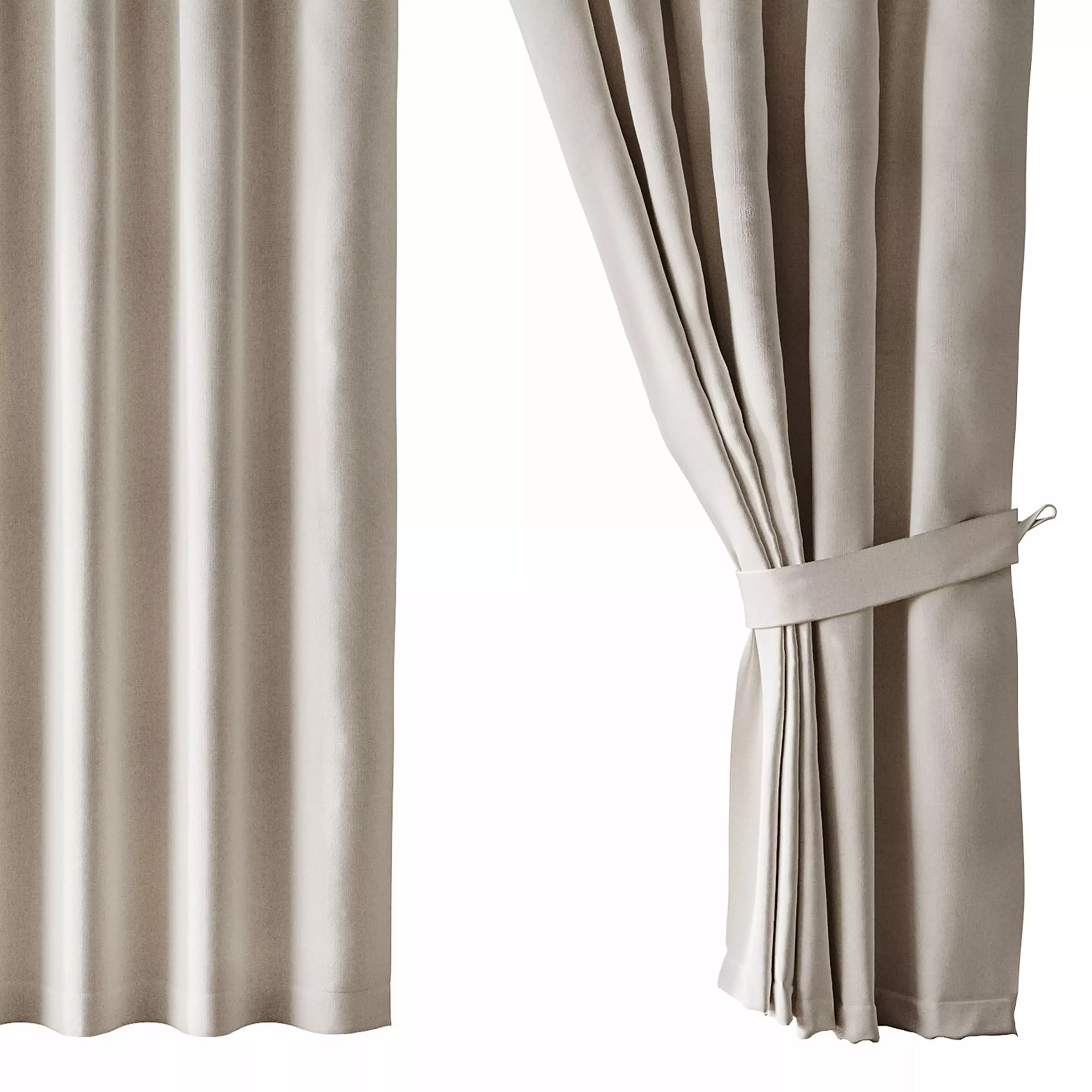 Curtains 03 3D model_8