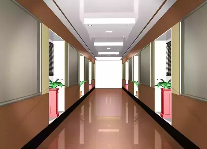Hall in house Free 3D model