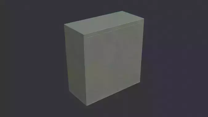 Filing Cabinet Green Metal 3-Drawer Unit