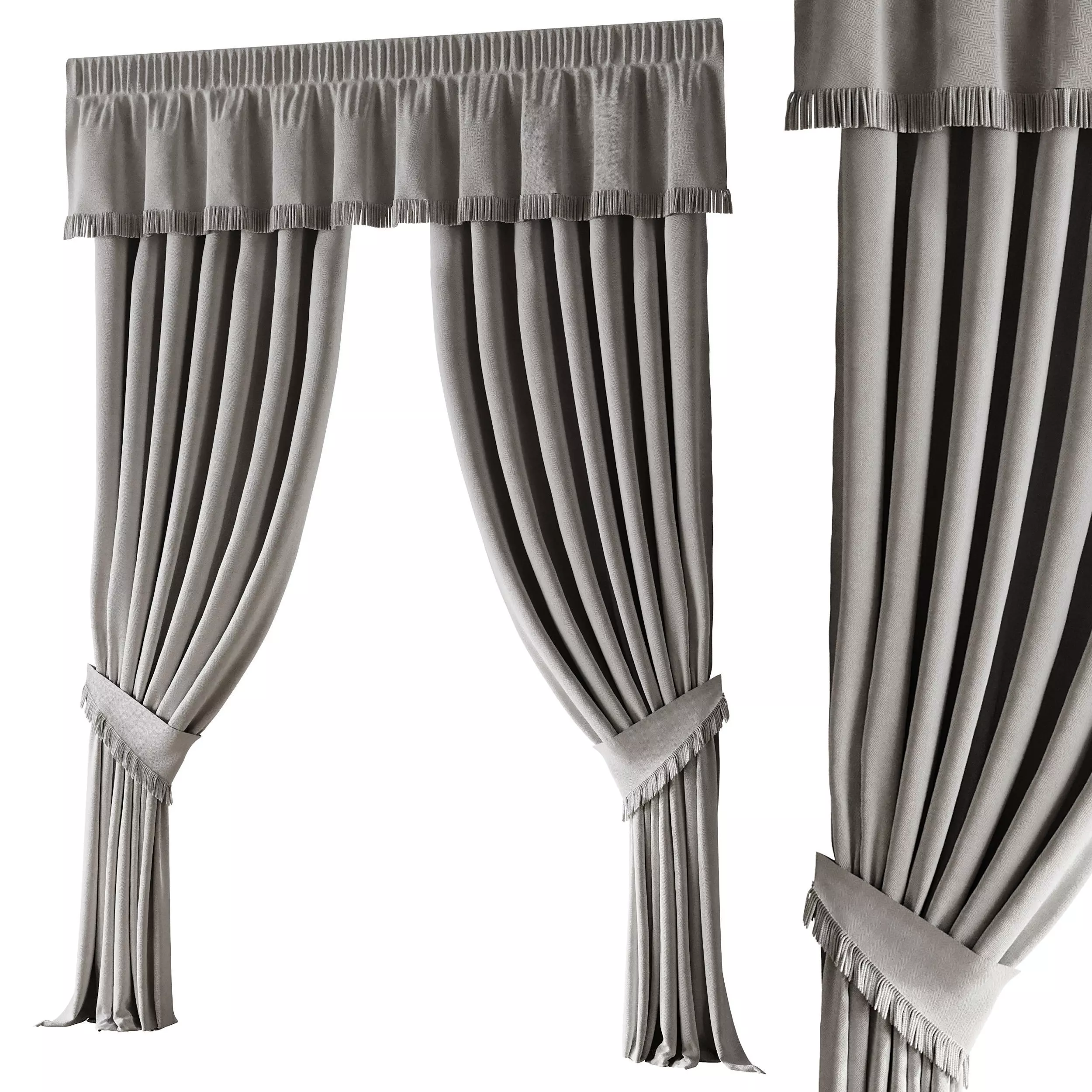 Curtains 04 3D model_5