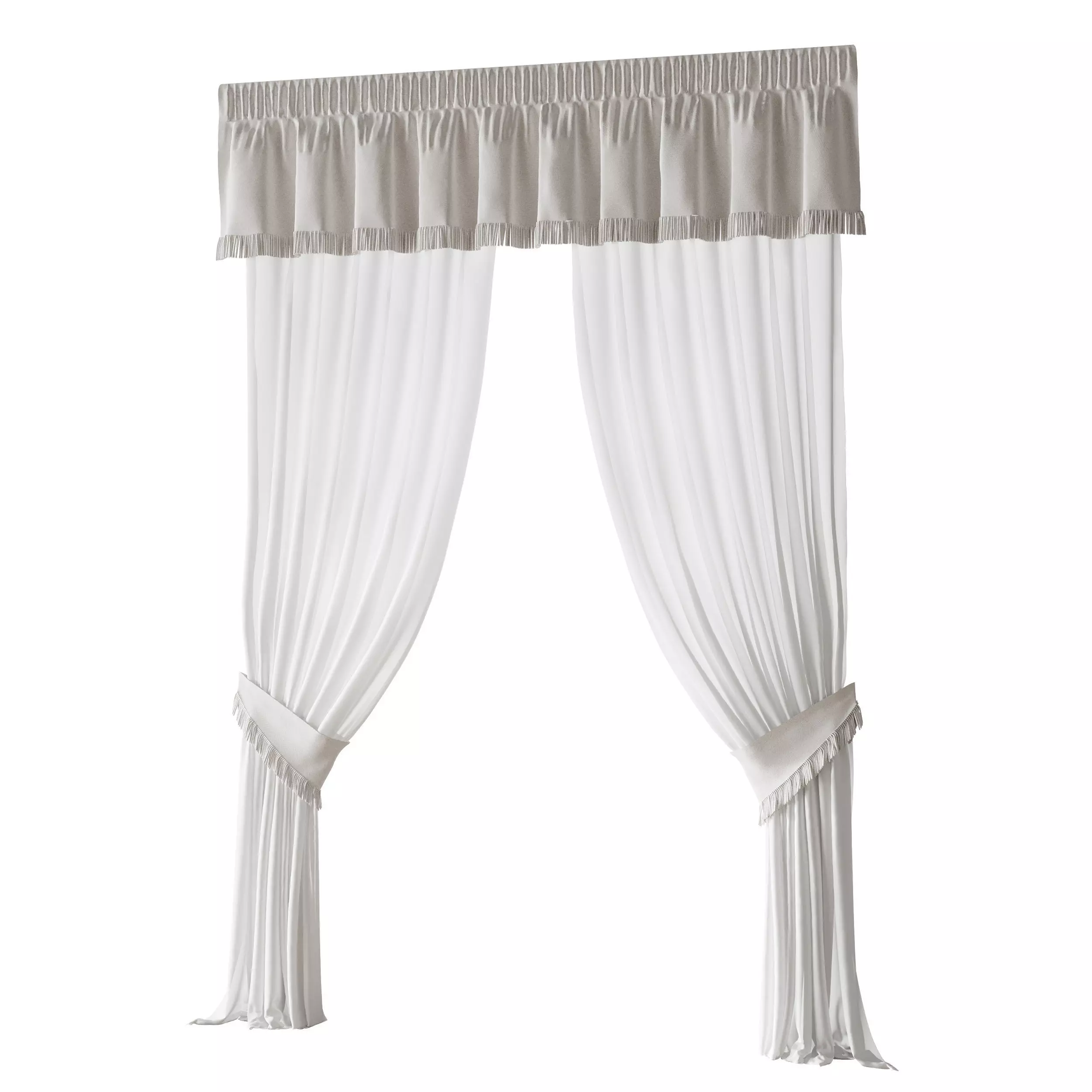 Curtains 04 3D model_1