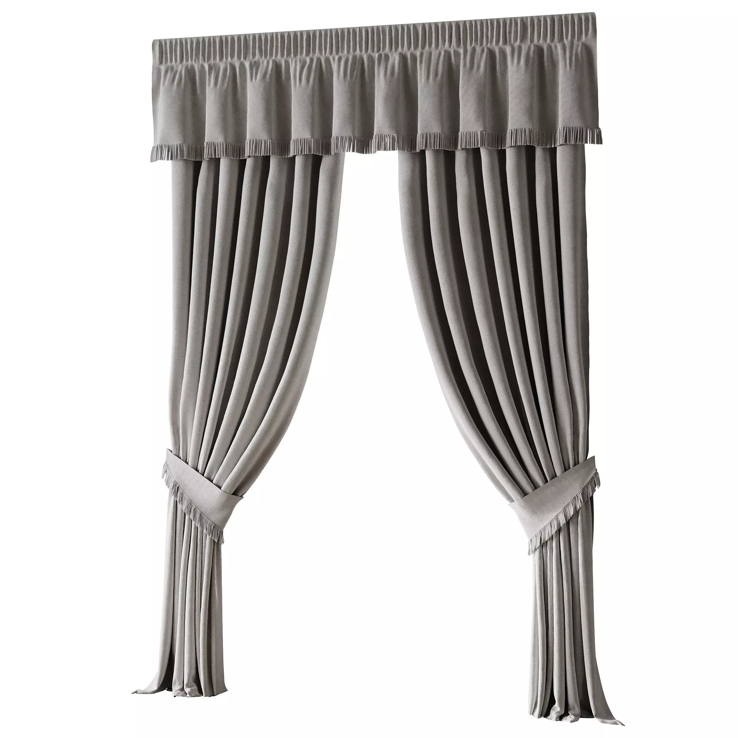 Curtains 04 3D model_8