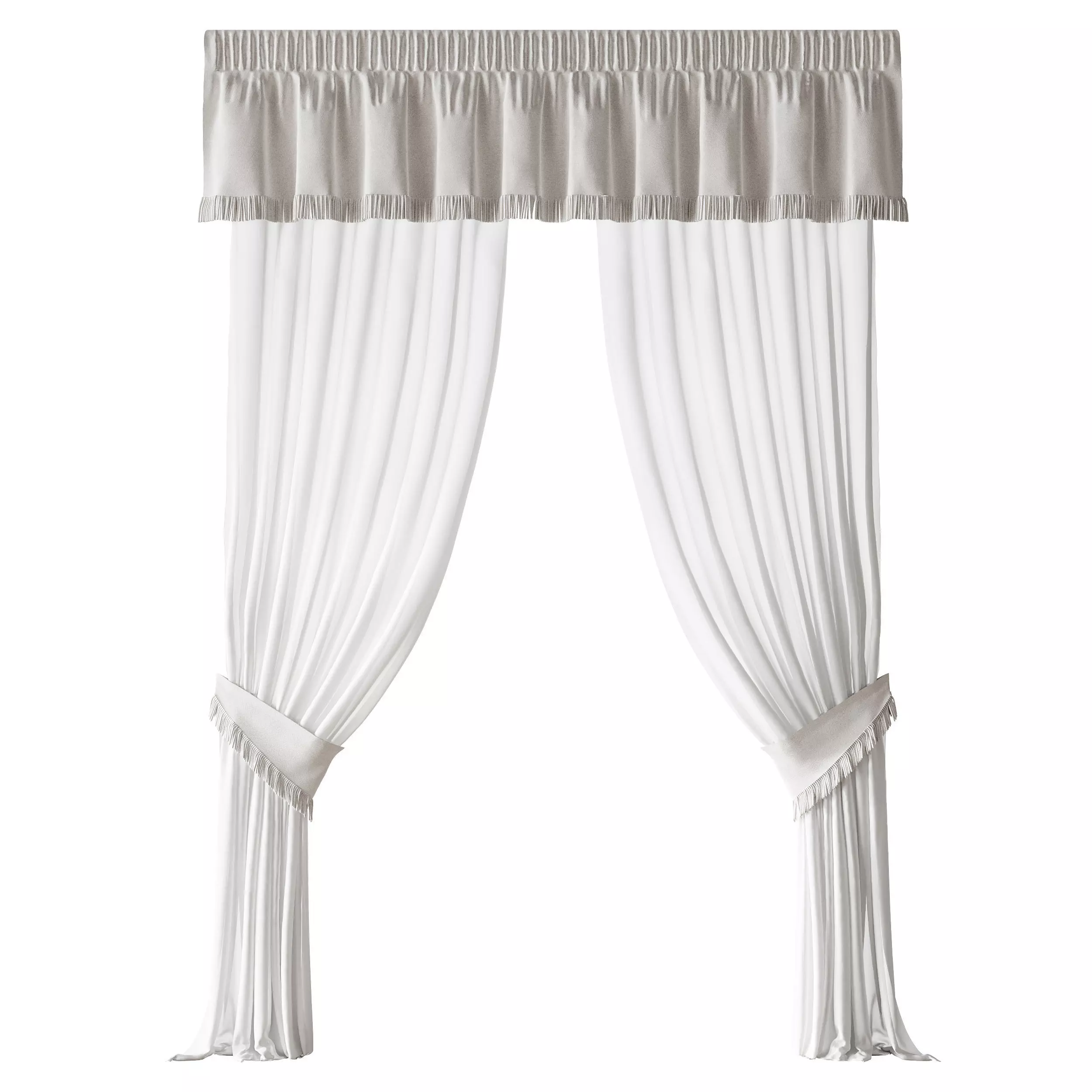 Curtains 04 3D model_6