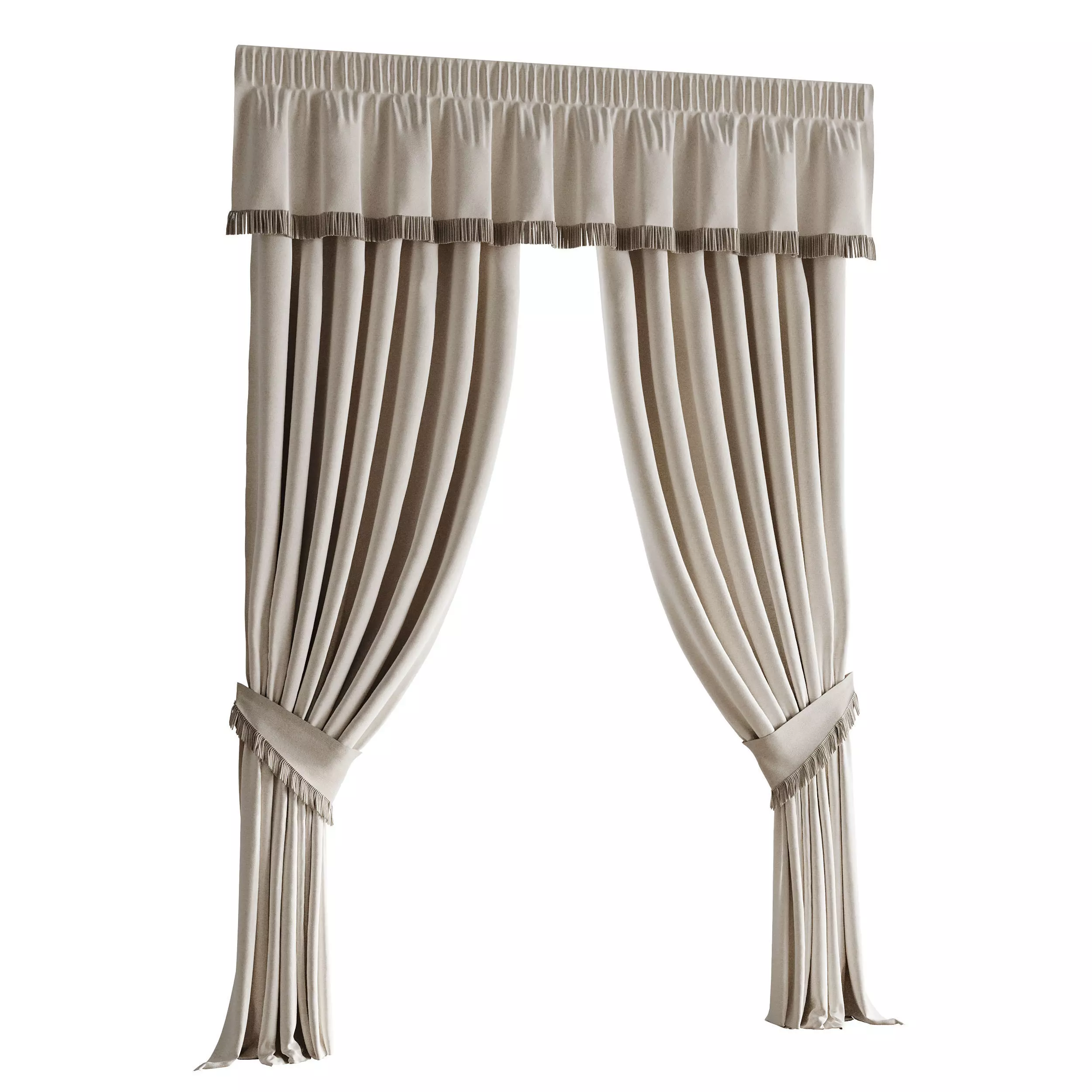 Curtains 04 3D model_7