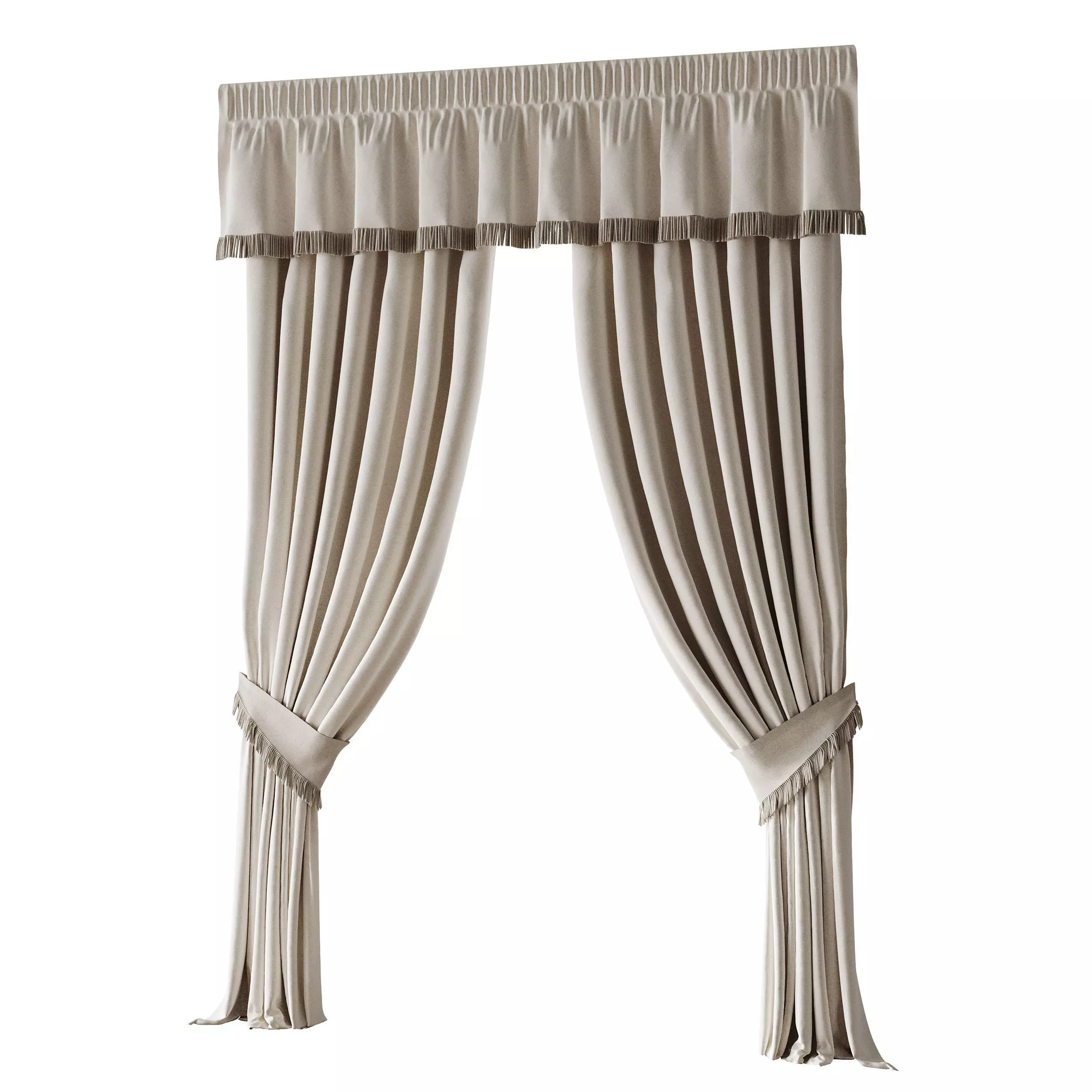 Curtains 04 3D model_4