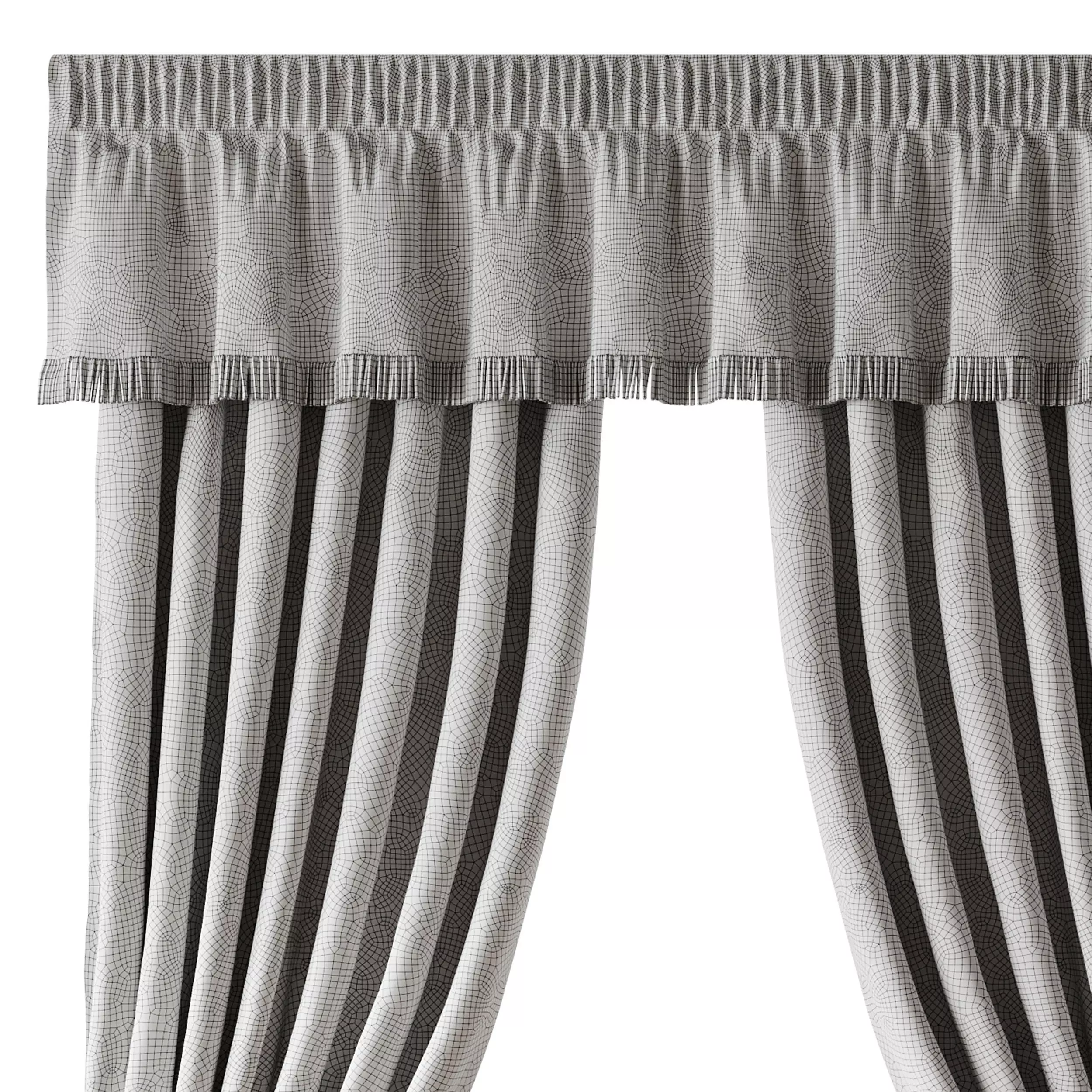 Curtains 04 3D model_14