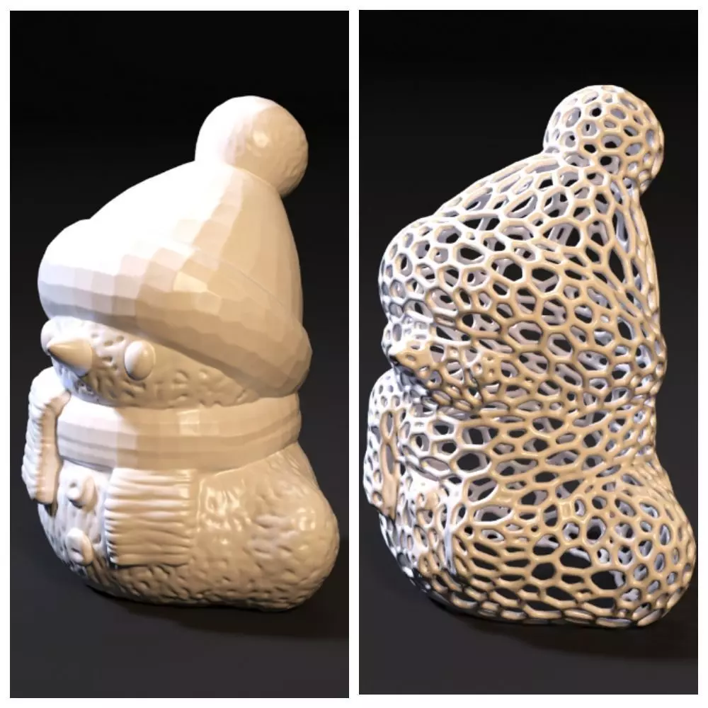 Snowman 3D print model_0