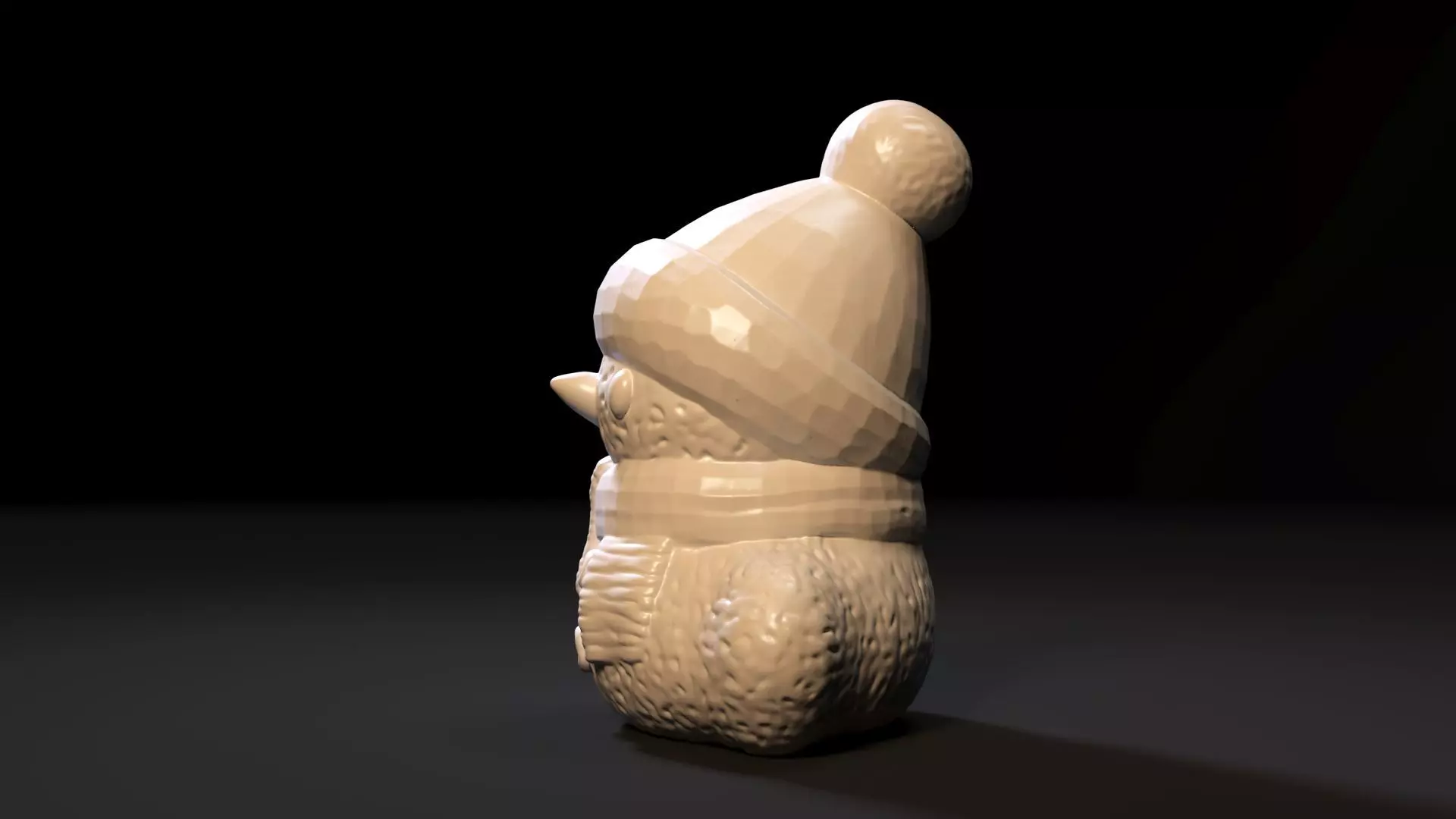 Snowman 3D print model_3