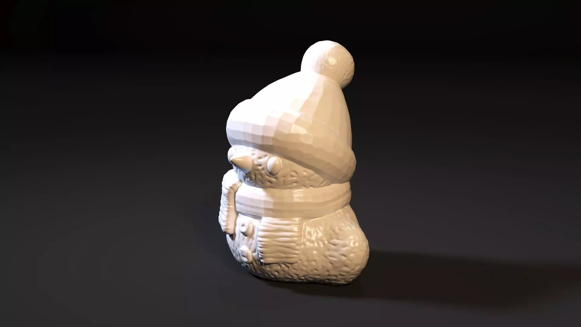 Snowman 3D print model_1