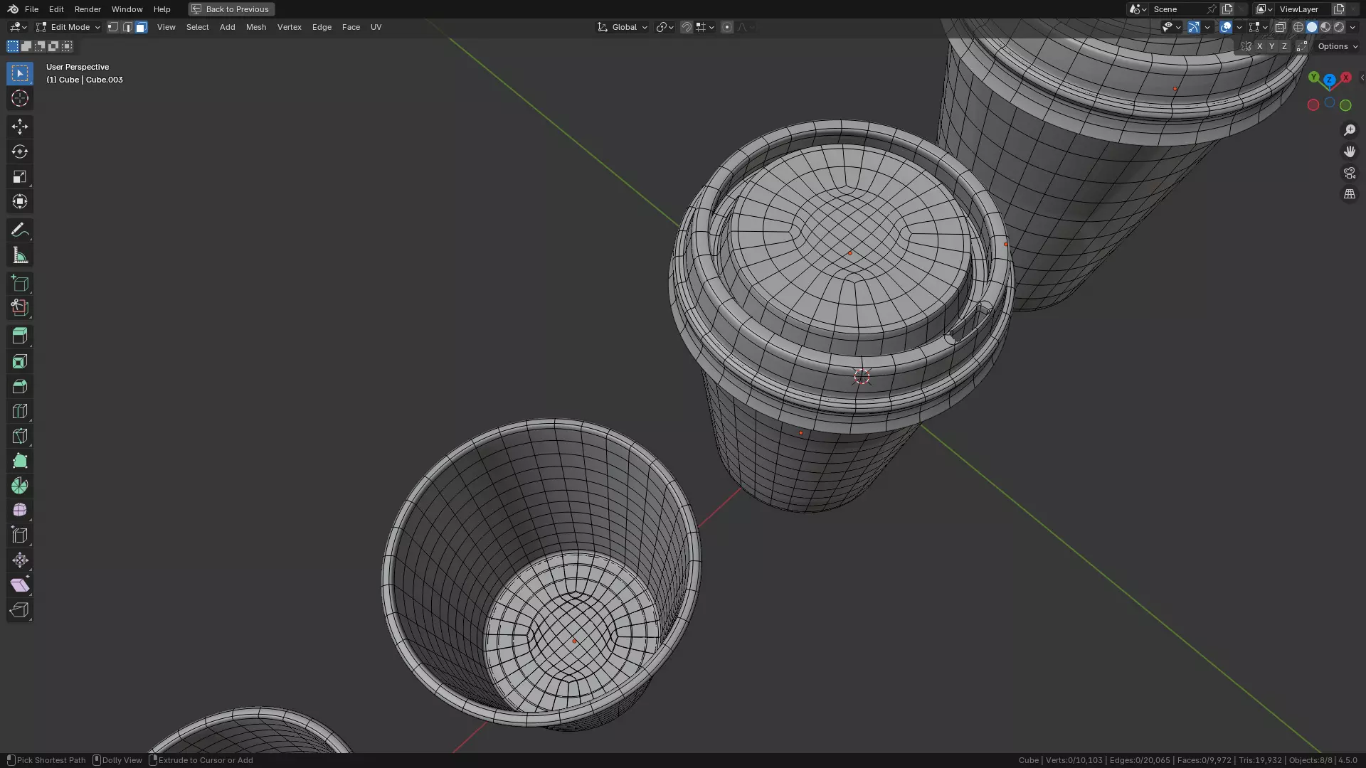 Coffee Cup Set 3D model_6