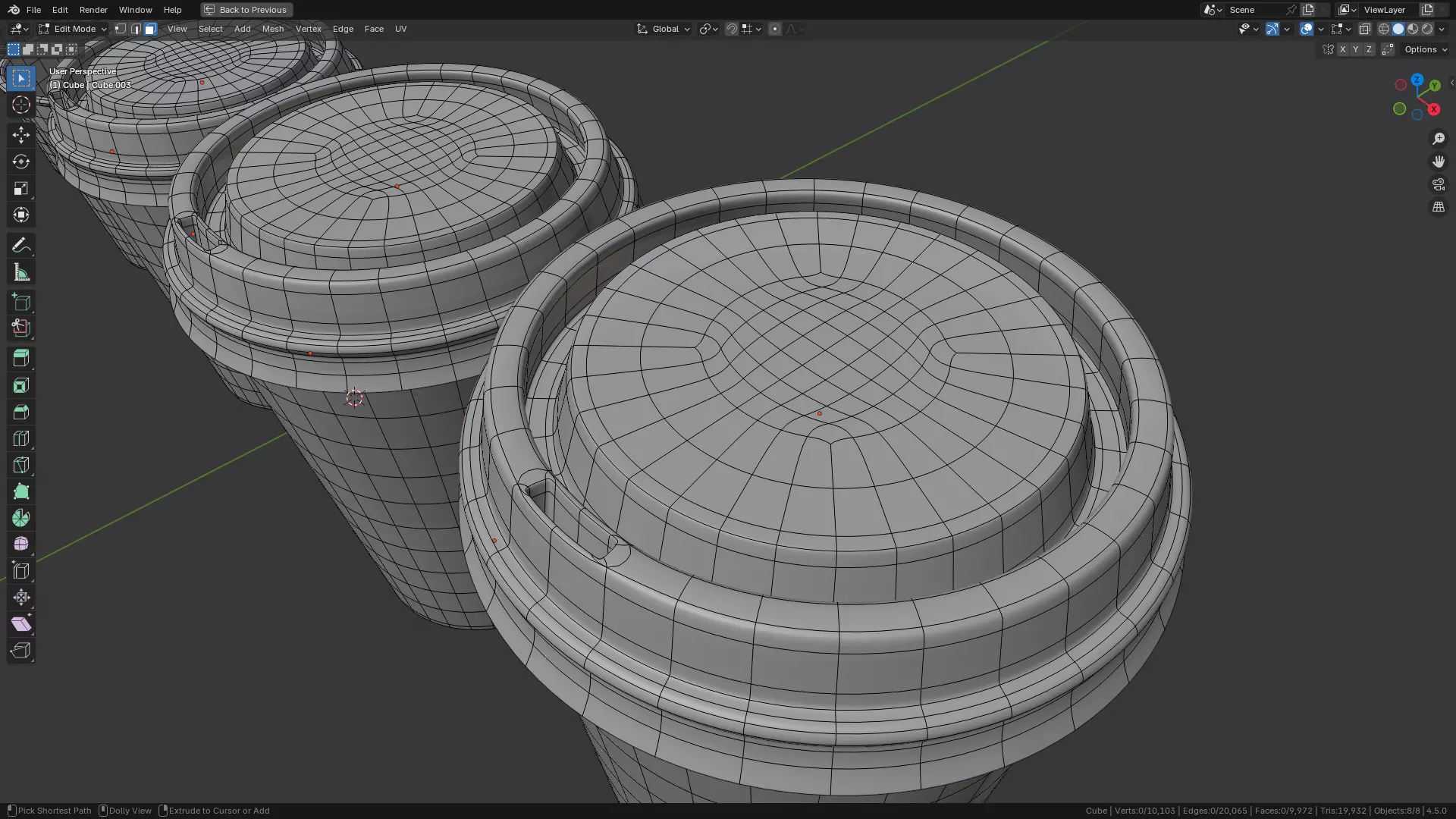Coffee Cup Set 3D model_5