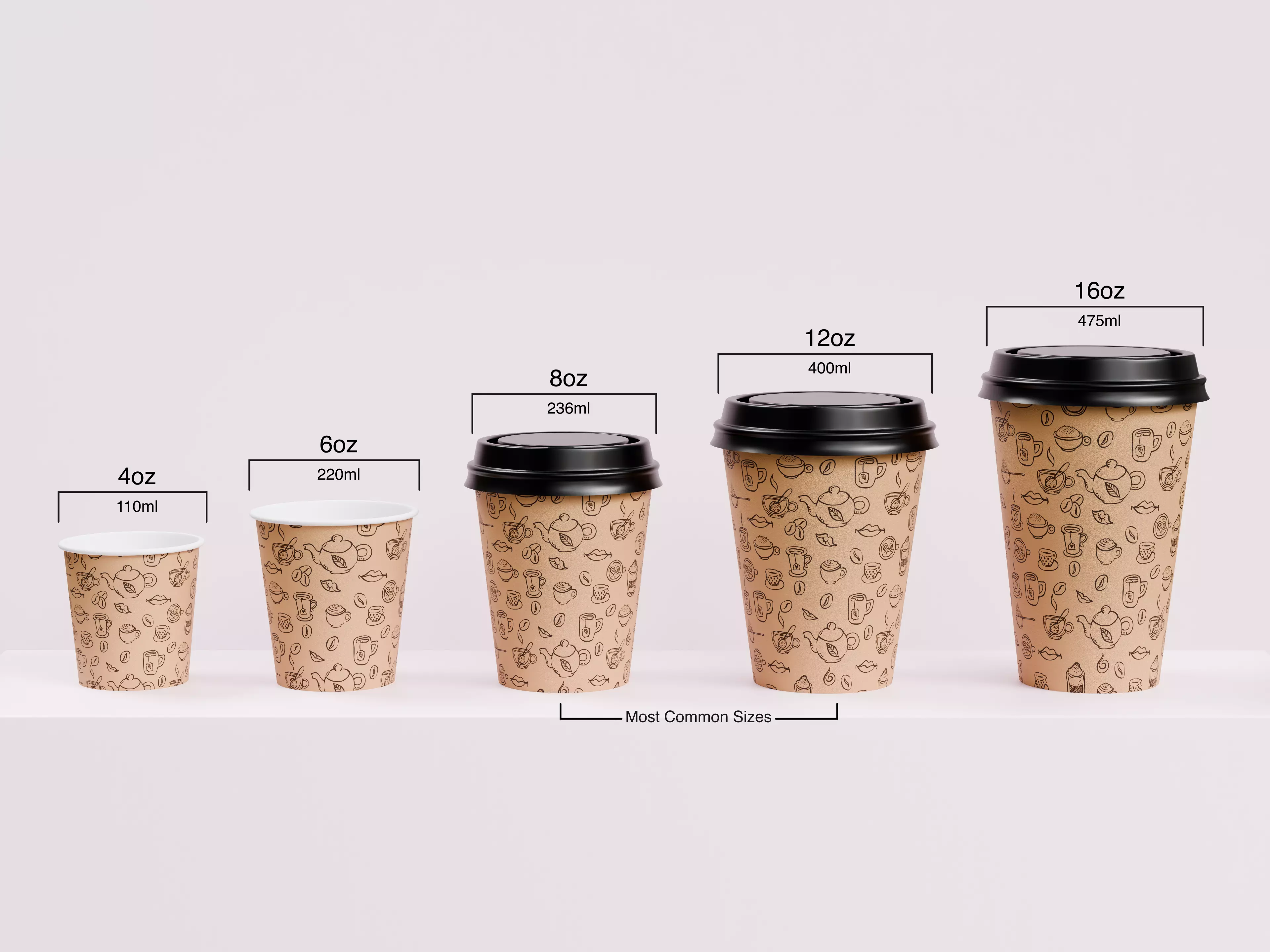 Coffee Cup Set 3D model_0