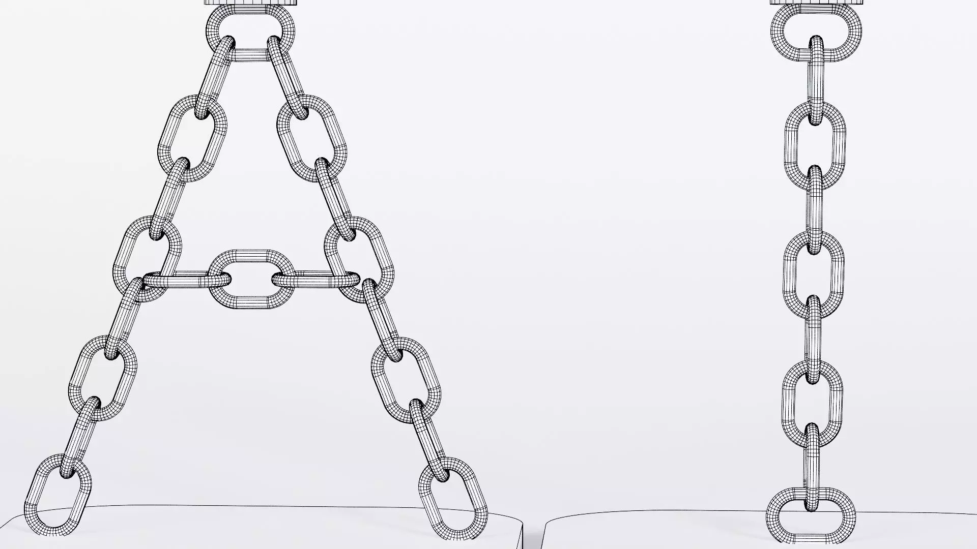 Alphabet AI Chain Gold Candleholder 3D Model True 4K PBR Render Low-poly 3D model_9