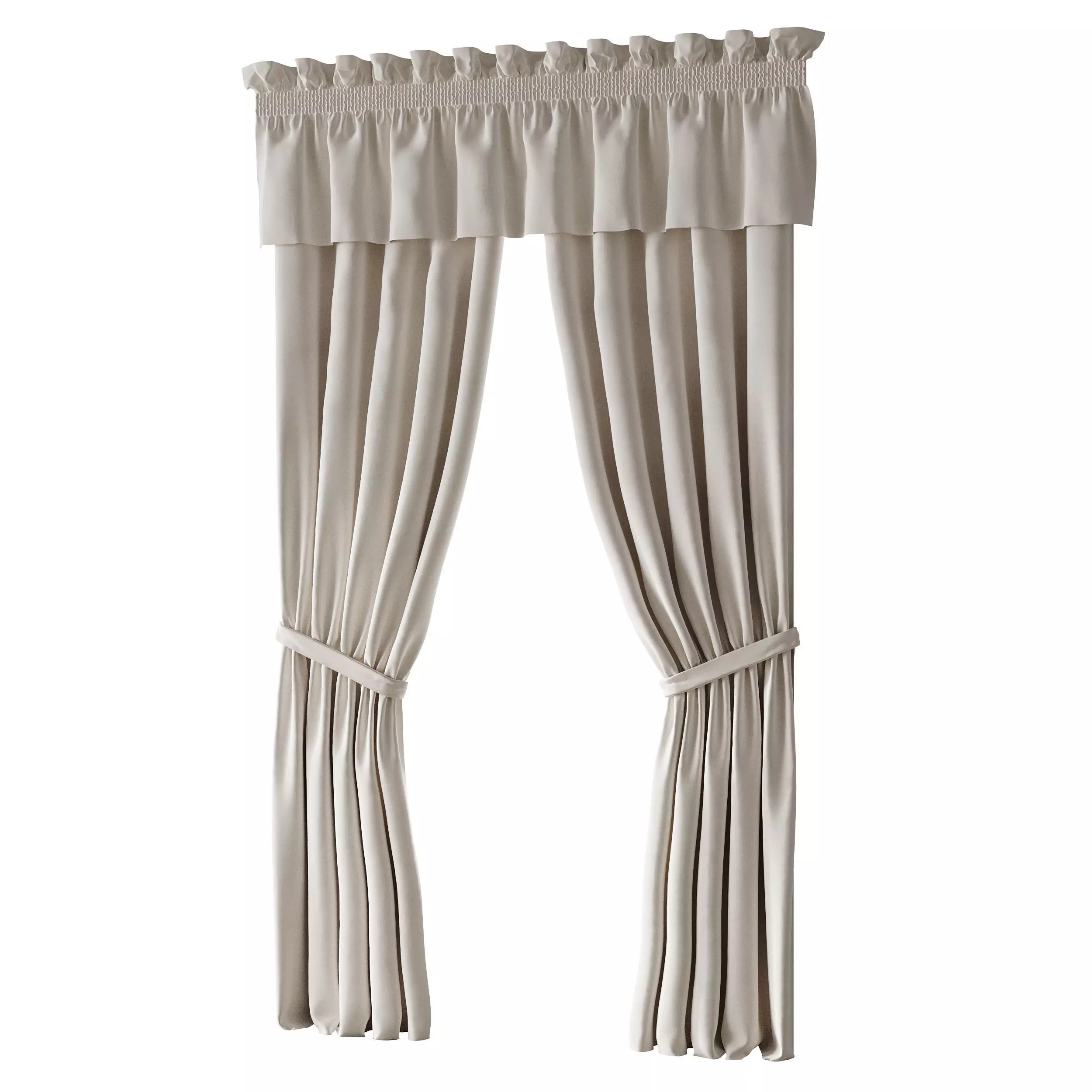 Curtains 05 3D model_2