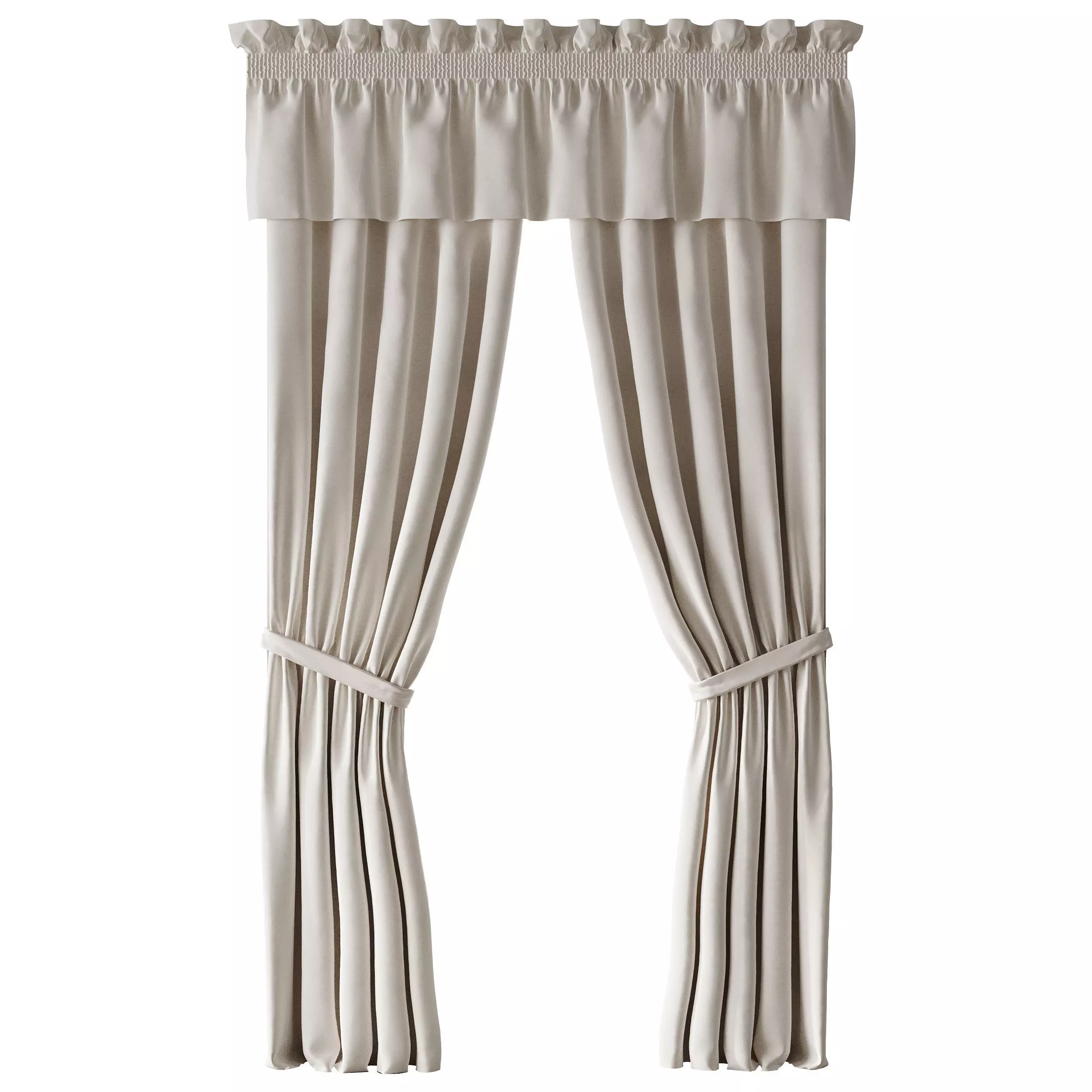 Curtains 05 3D model_4