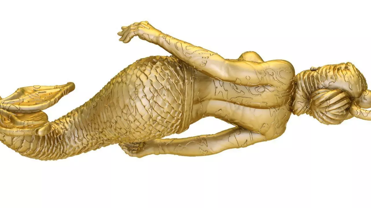 Mermaid 11 3D print model_2