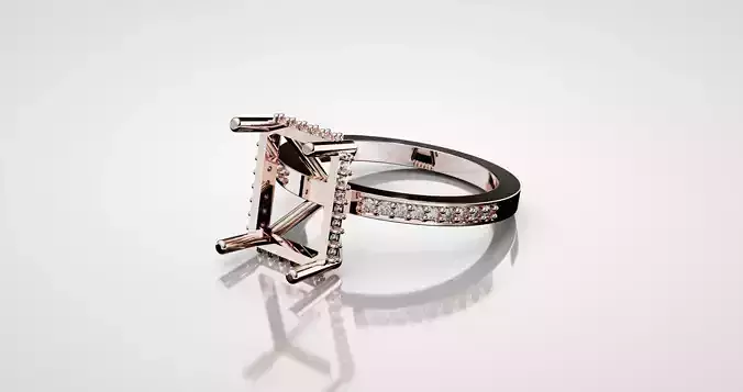 Radiant Cut Engagement Ring