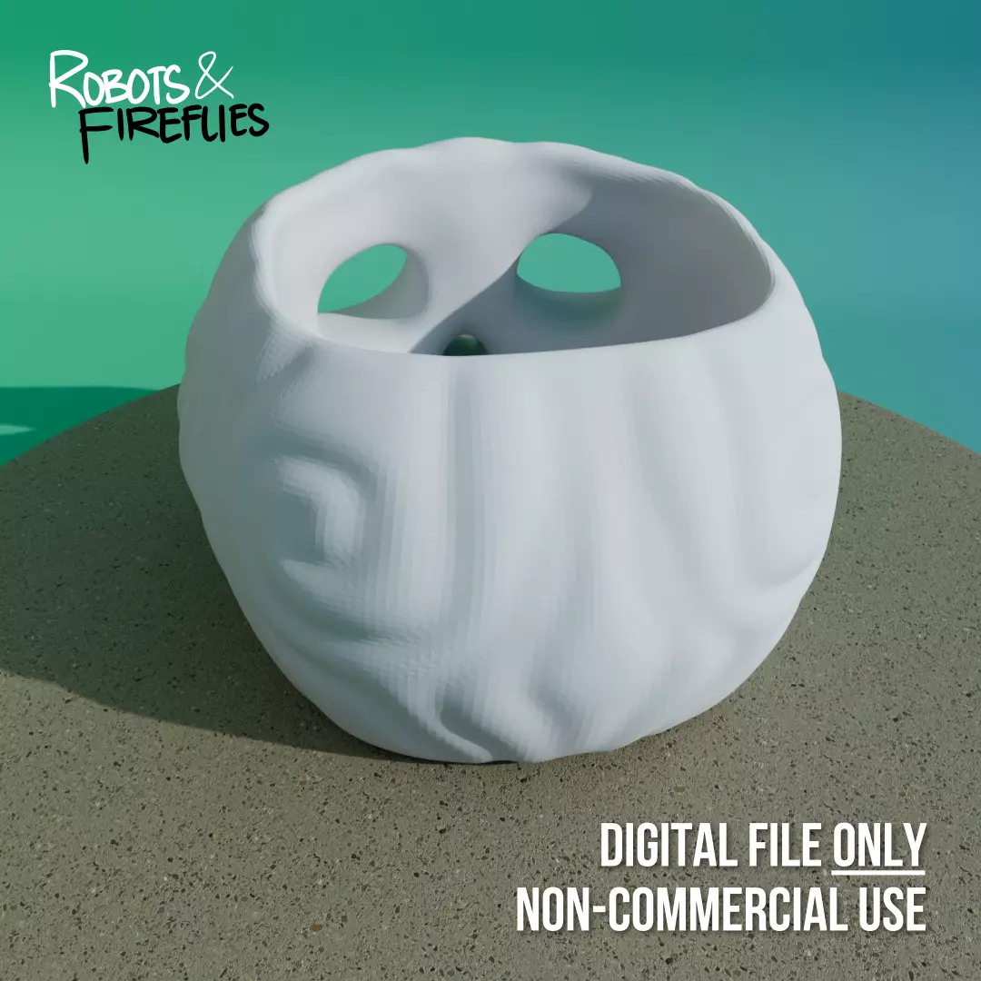 Cute Skull with Swirl Design 3D print model_1